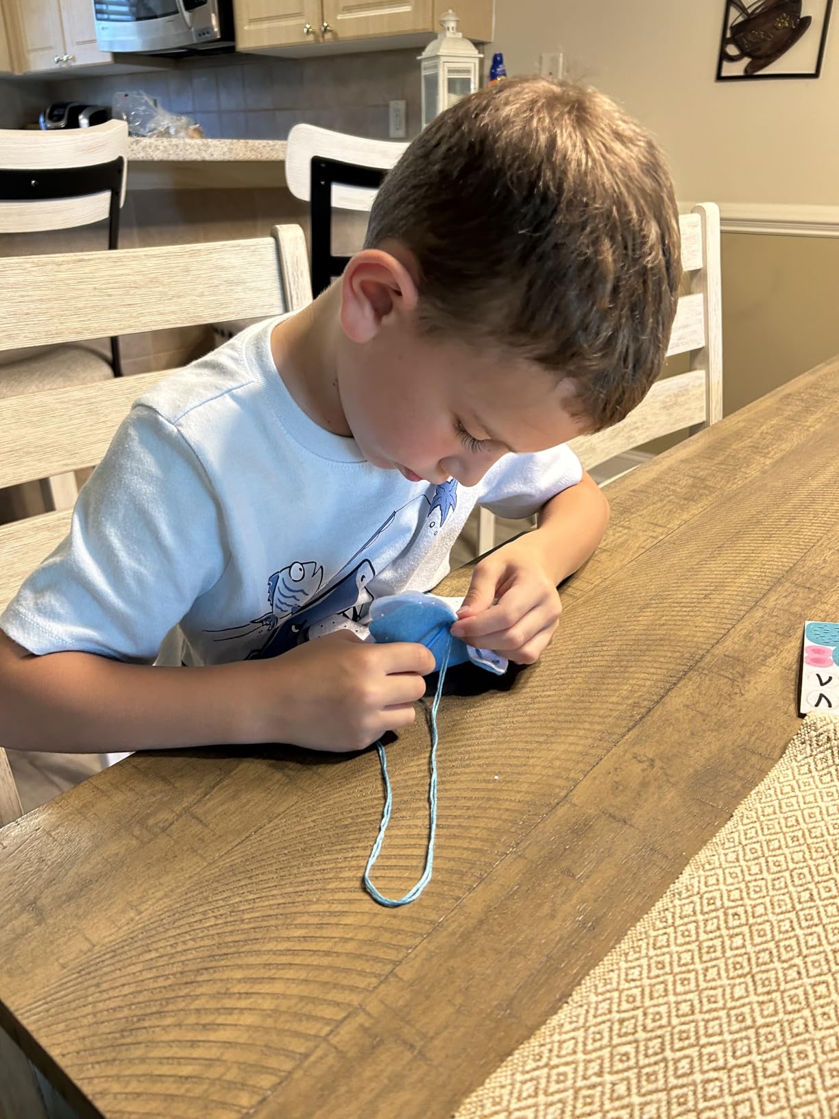 EZCRA Unicorn Sewing Kit for Kids Ages 4-8 - Learn to Sew Craft Kit - 8-in-1 Beginner Sewing Projects for Girls - Gift for Kids with Full Instructions & Felt Stickers customer photo 2