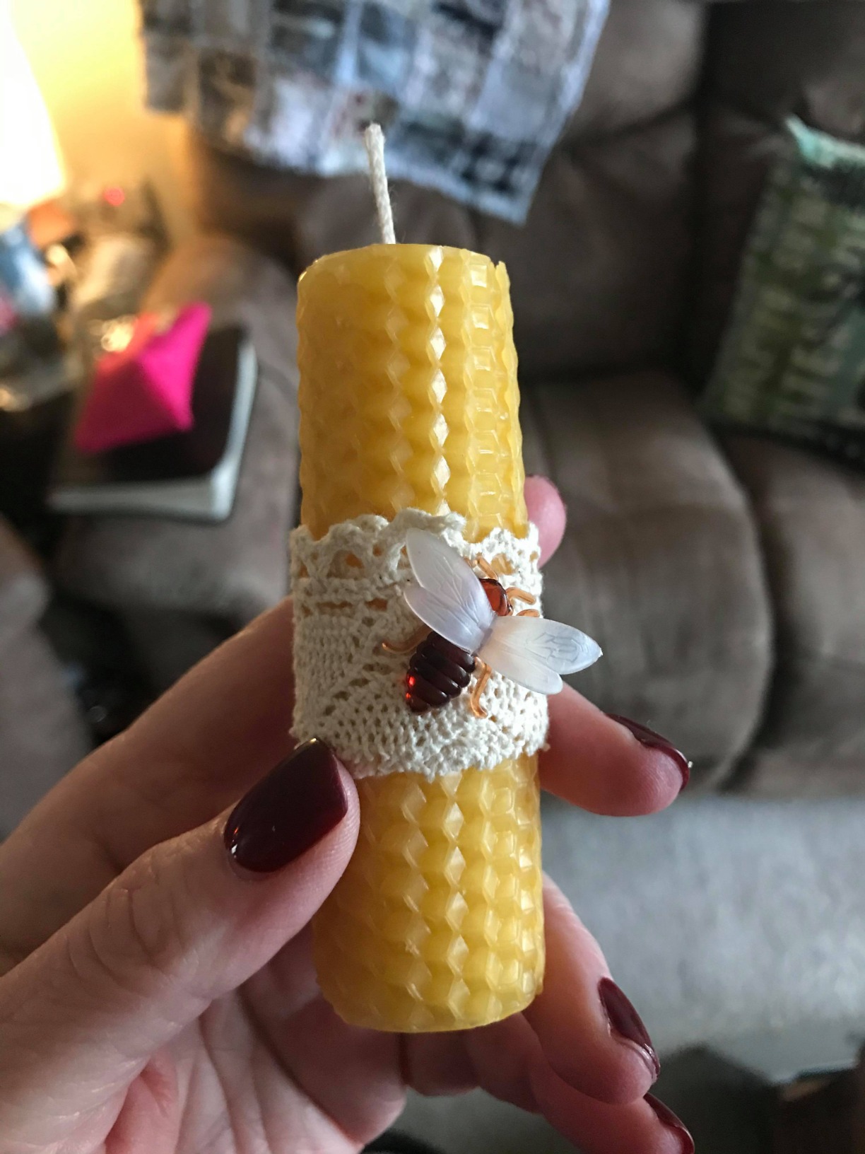 Beeswax DIY Candle Making Kit - Natural Candle Rolling Kit for Beginners with 7 Beeswax Sheets & Multiple Decorations to Make Candles customer photo 1