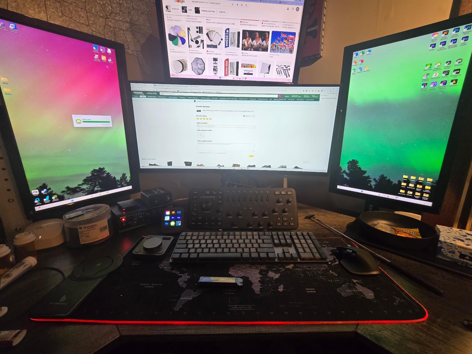 Logitech MX Creative Console, 9 Customizable LCD Keys, Stream Deck Accessories, USB-C, Control Dial for Graphic Design, Zoom, Spotify - Graphite, 3-Month Adobe Cloud Membership customer photo 2