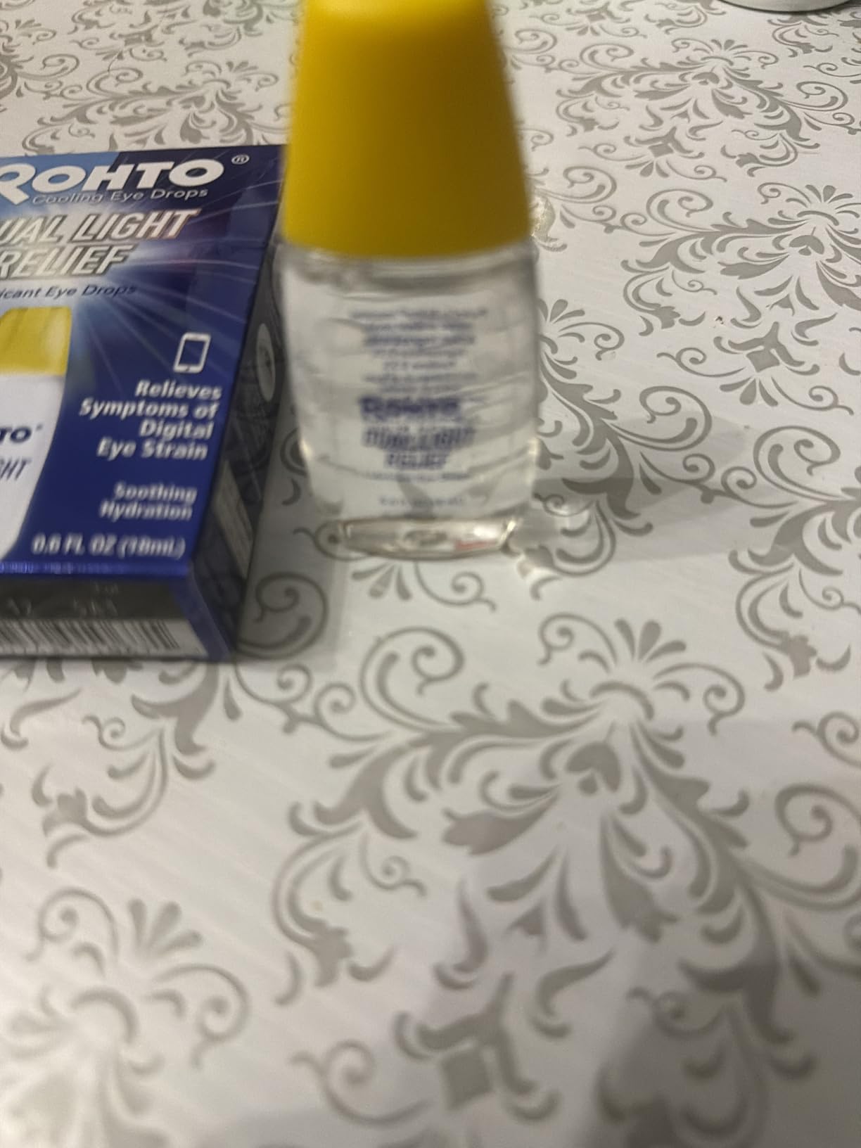 Rohto Dual Light Relief Cooling Lubricant Eye Drops, Protect Against Digital Eye Strain, 0.6 fl oz customer photo 2