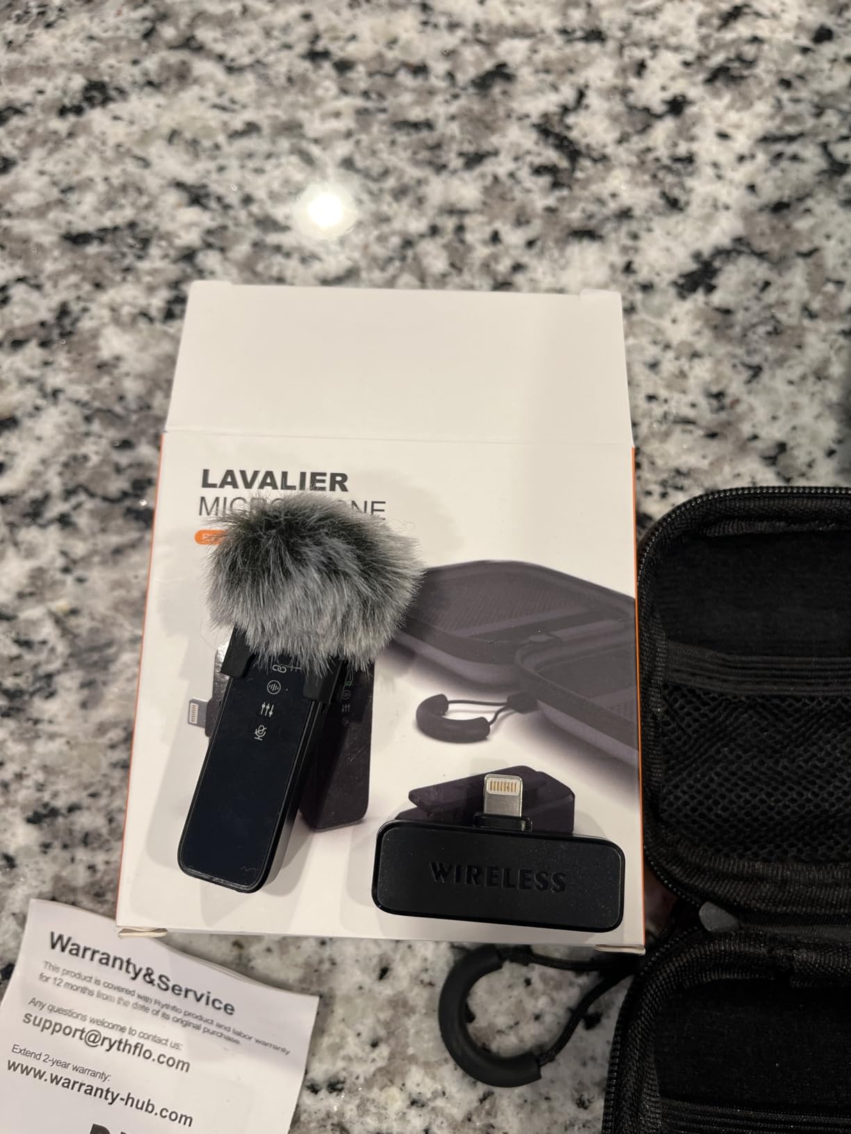 Rythflo Wireless Lavalier Microphone for iPhone/Android/iPad/Laptop Dual Lav Mic with Charging Case, AI Noise Reduction, 50H Battery, 230ft Range, Lapel Microphones for Video Recording, Vlogging customer photo 1