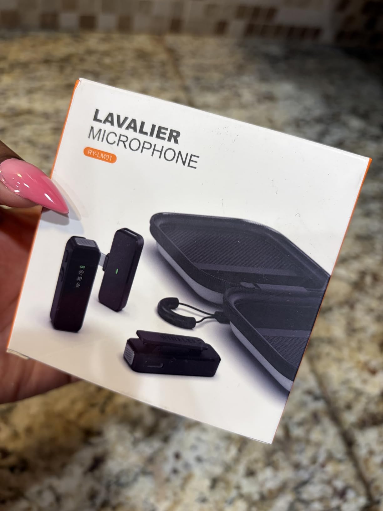 Rythflo Wireless Lavalier Microphone for iPhone/Android/iPad/Laptop Dual Lav Mic with Charging Case, AI Noise Reduction, 50H Battery, 230ft Range, Lapel Microphones for Video Recording, Vlogging customer photo 2