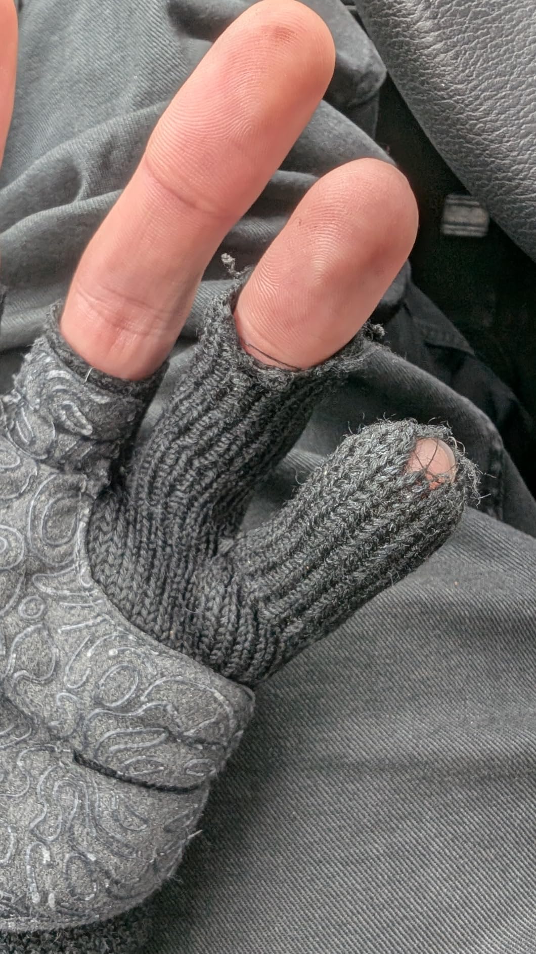 Merino Wool Gloves 3-Cut Fingerless Gloves for Men Women Cold Weather Winter Fishing Photography customer photo 1