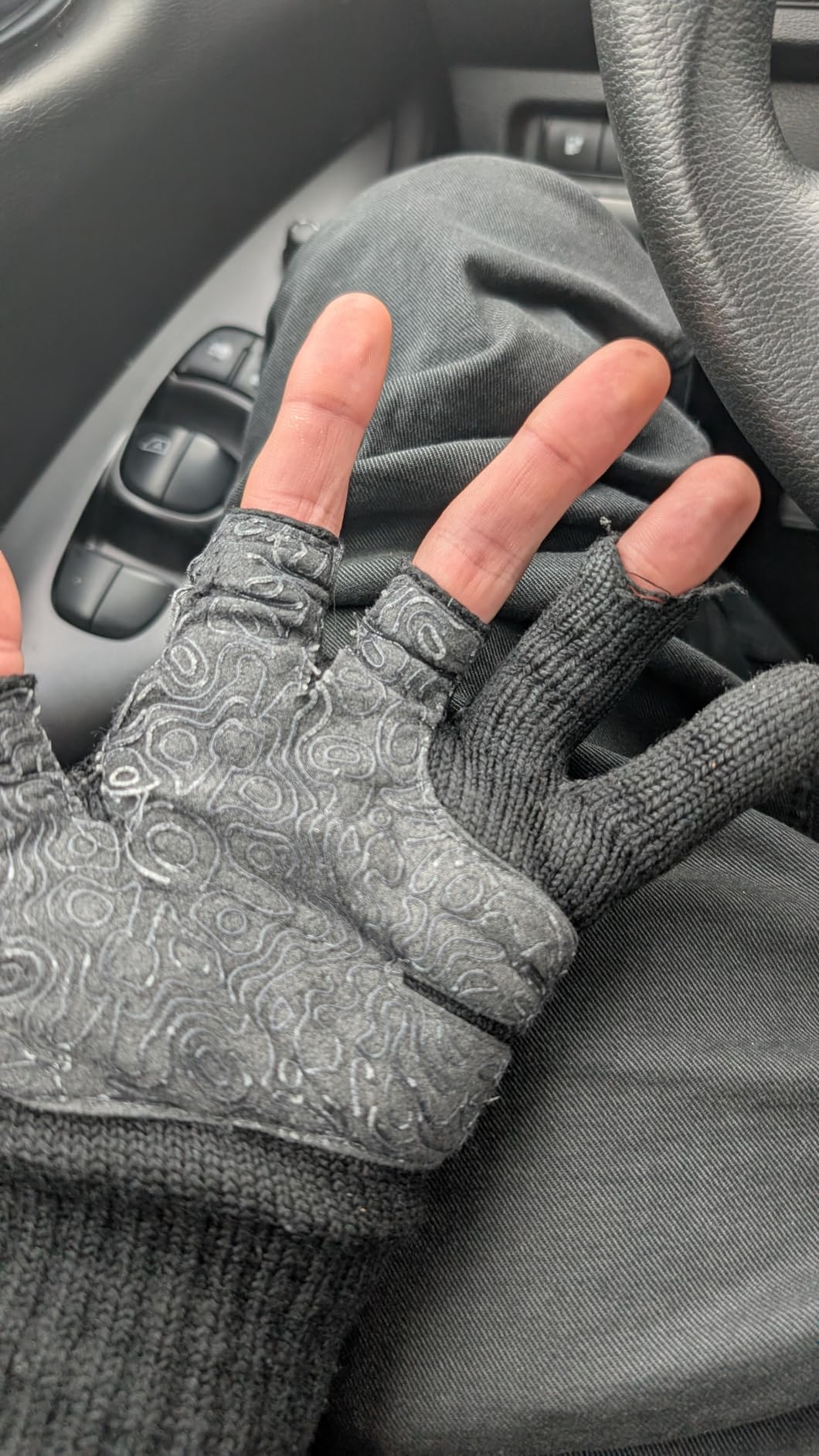 Merino Wool Gloves 3-Cut Fingerless Gloves for Men Women Cold Weather Winter Fishing Photography customer photo 2