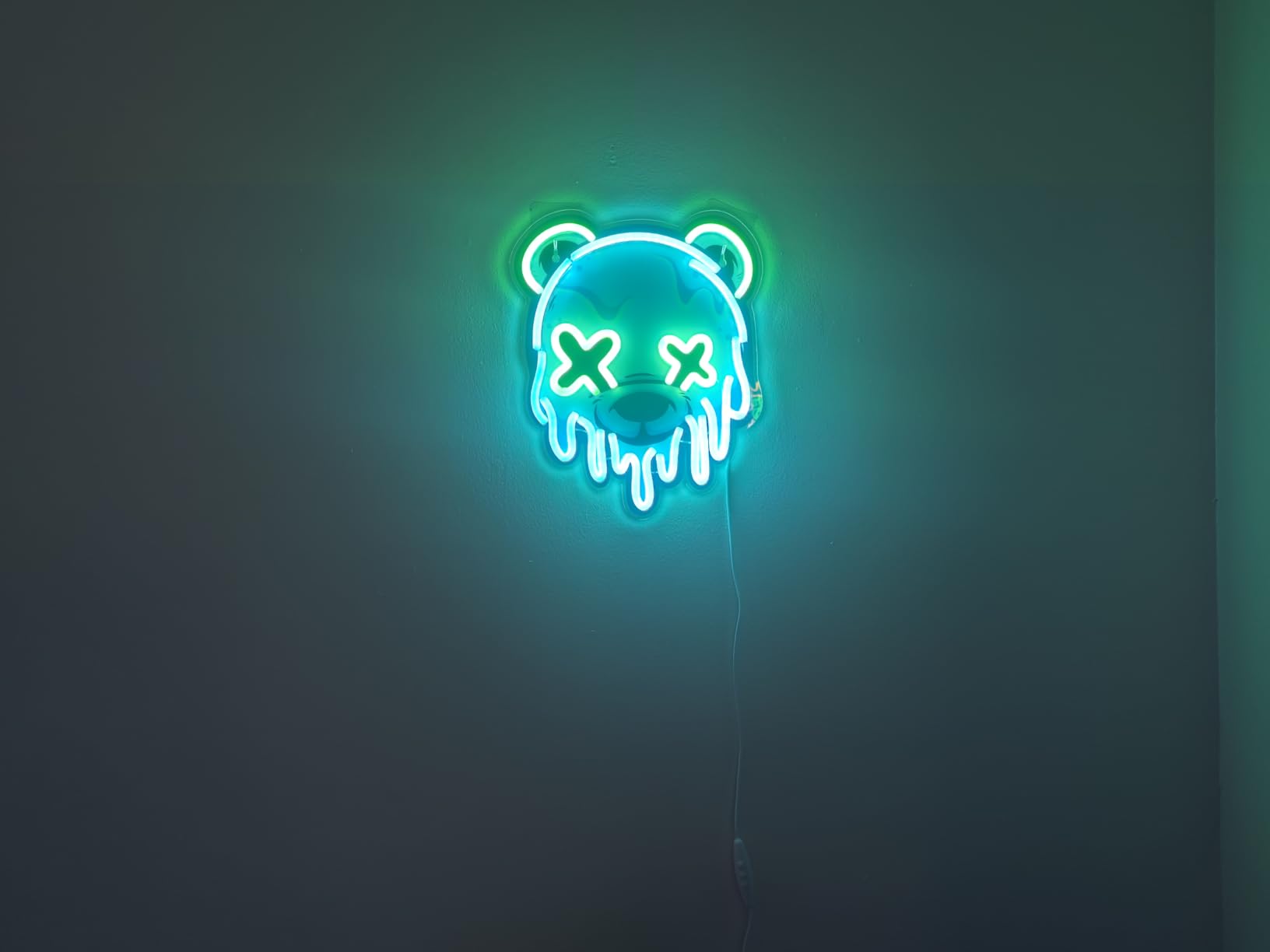 Ice Bear Neon Sign, Cool LED Sign for Wall Decor - USB Powered, Adjustable Brightness Anime Bear LED Light for Bedroom customer photo 1