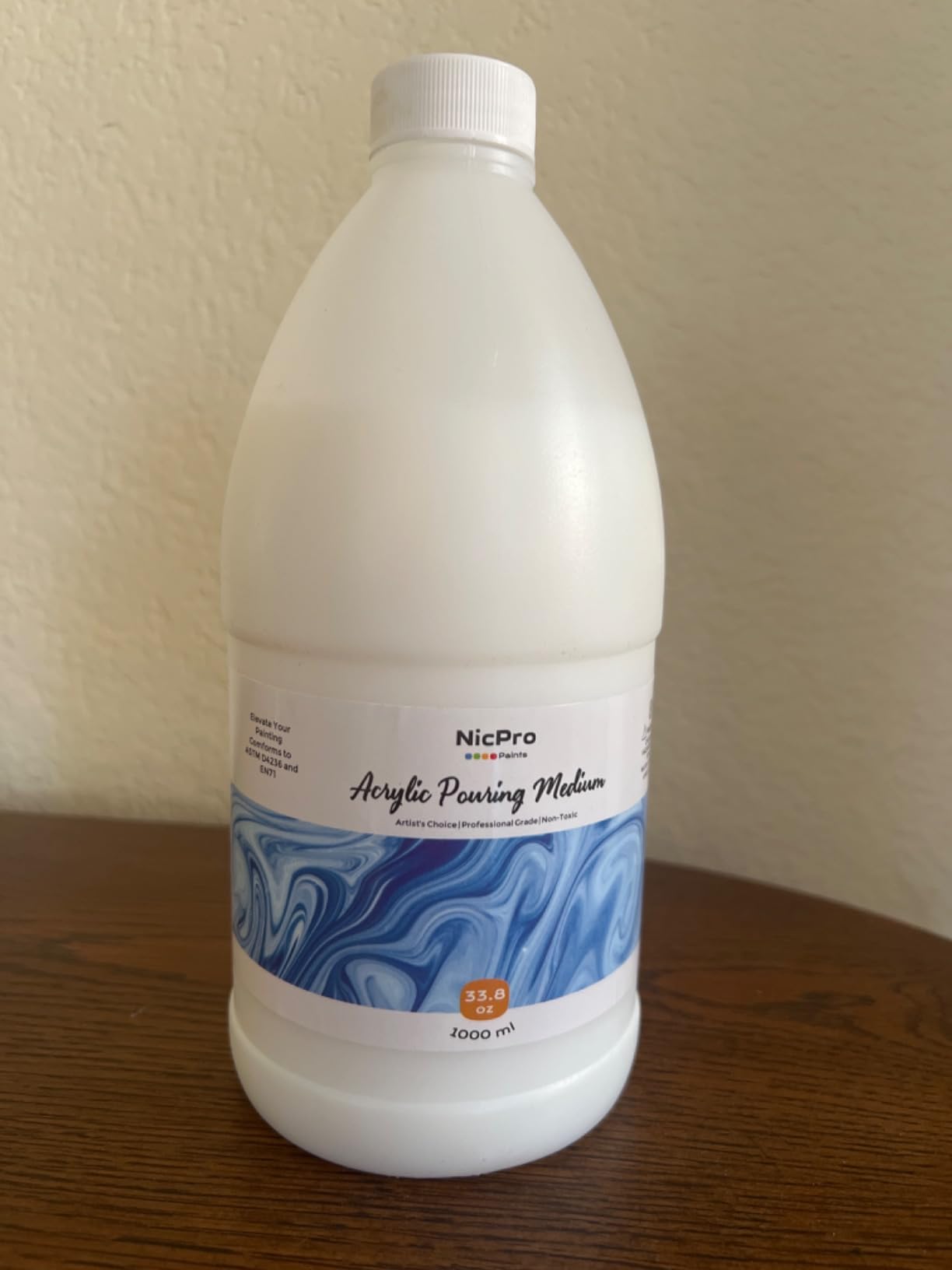 Nicpro Pouring Medium for Acrylic Paint 69oz / 2040ml, Acrylic Paint Thinner, Acrylics Flow Medium Improve Flow Consistency customer photo 2
