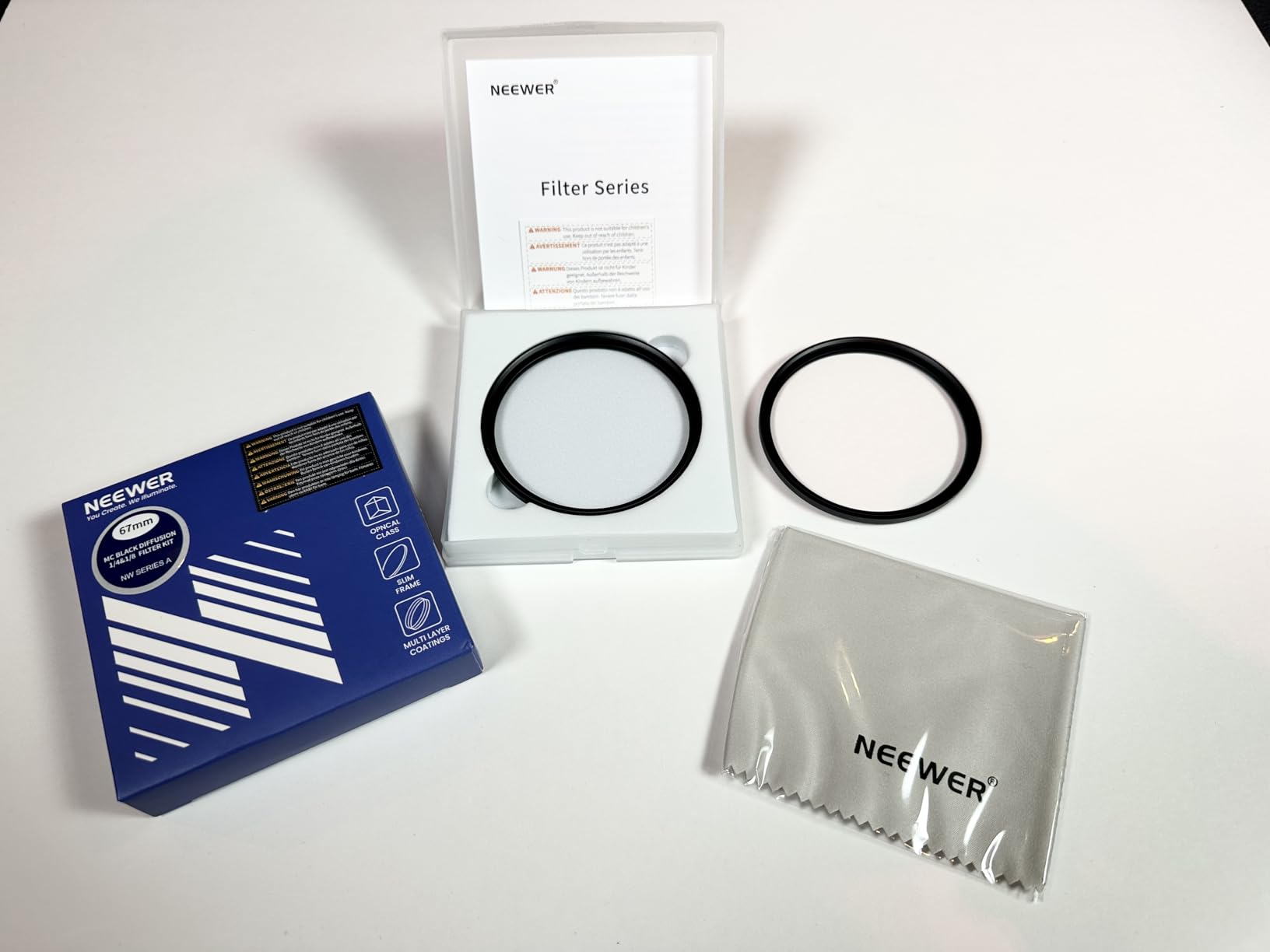 Neewer 67mm Black Diffusion 1/4 Filter - Mist Cinematic Effect, Ultra Slim Dreamy Soft Filter with Nano Coatings for Portrait Photography customer photo 1