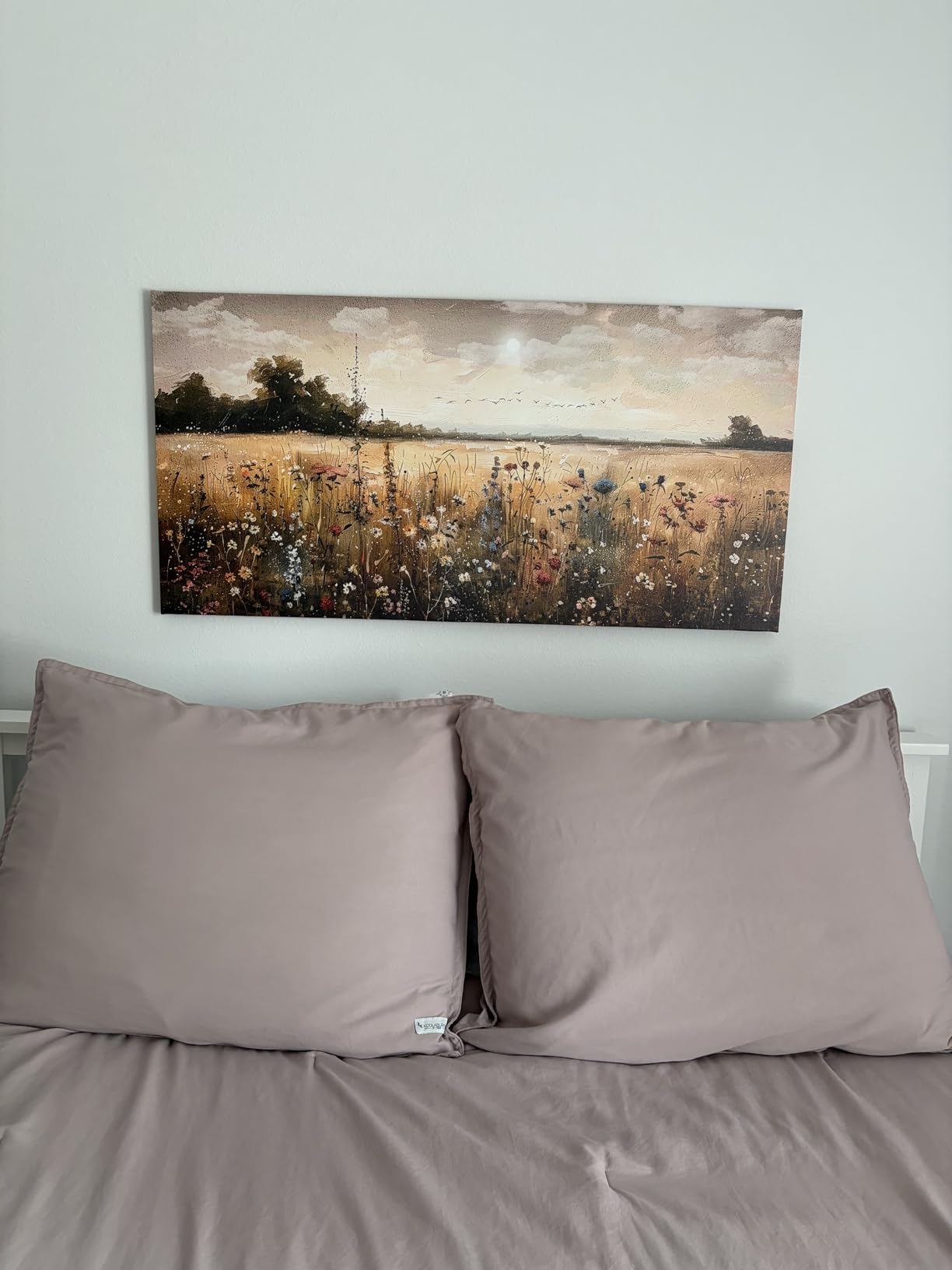 Wapluam Wall Decor For Living Room Canvas Prints Wall Art Bedroom Office Decoration Vintage Abstract Painting Rural Natural Landscape Pictures Artworks Ready To Hang Farmhouse Aesthetic Home Decor customer photo 1