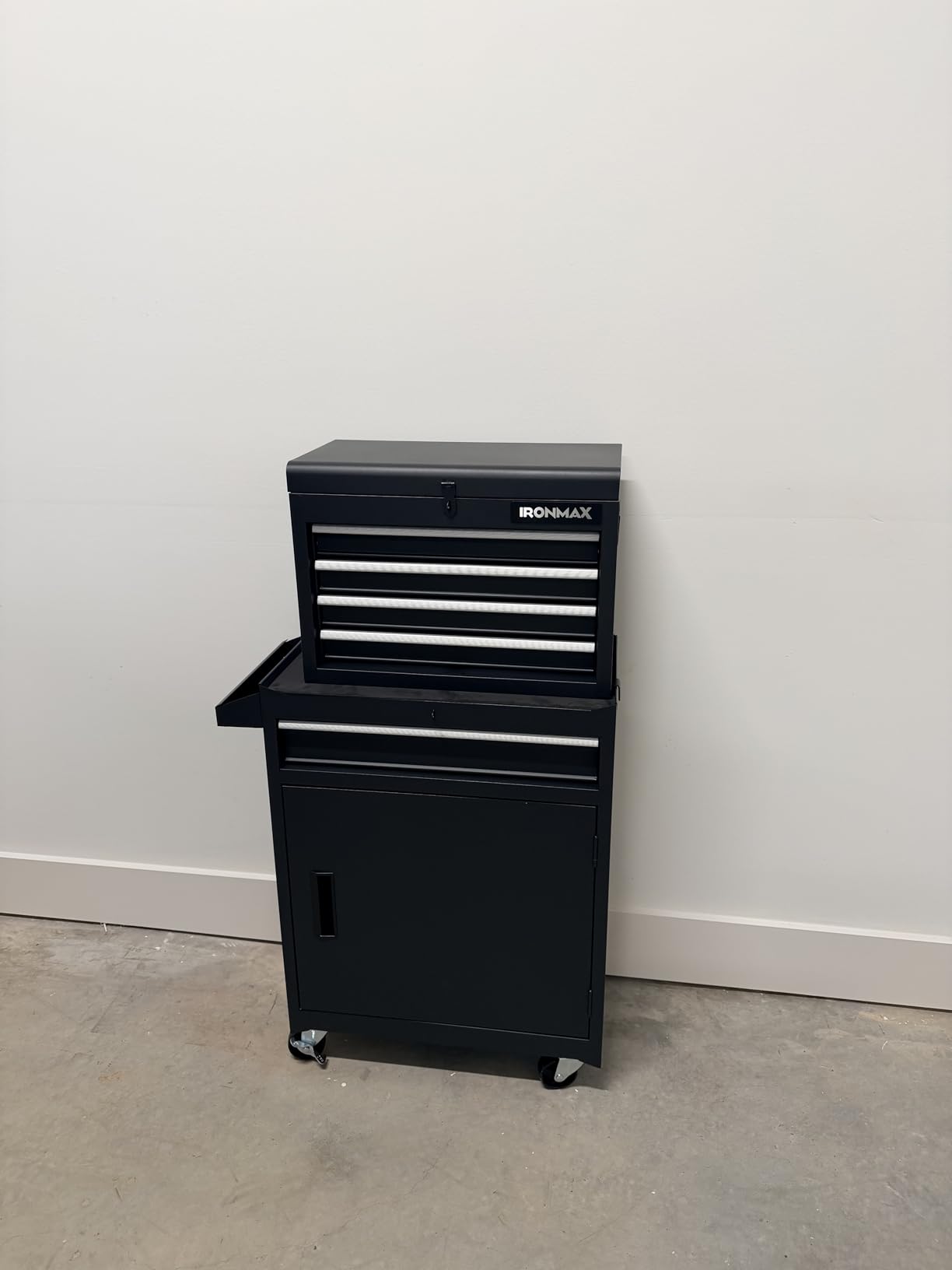 Goplus Rolling Tool Chest, 5-Drawer Tool Box Organizer w/Lockable Wheels & Sliding Drawers & Detachable Top & Adjustable Shelf, Tool Storage Cabinet customer photo 2