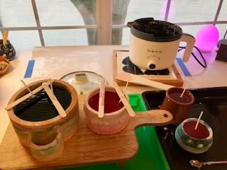 Beeswax Candle Making Kit for Adult, Make Your Own Beeswax Candle Kit Including Wax Melter Temperature Control,Cotton Wick,Wick Stickers customer photo 2