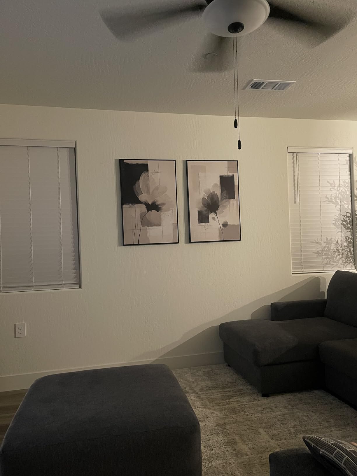 Large Framed Black and White Abstract Wall Art for Living Room, Set of 2 Piece Minimalist Canvas Prints Paintings Artwork for Walls, Modern Black Gold Pictures for Hallway Office Wall Decor Big Size 24x36 In customer photo 1