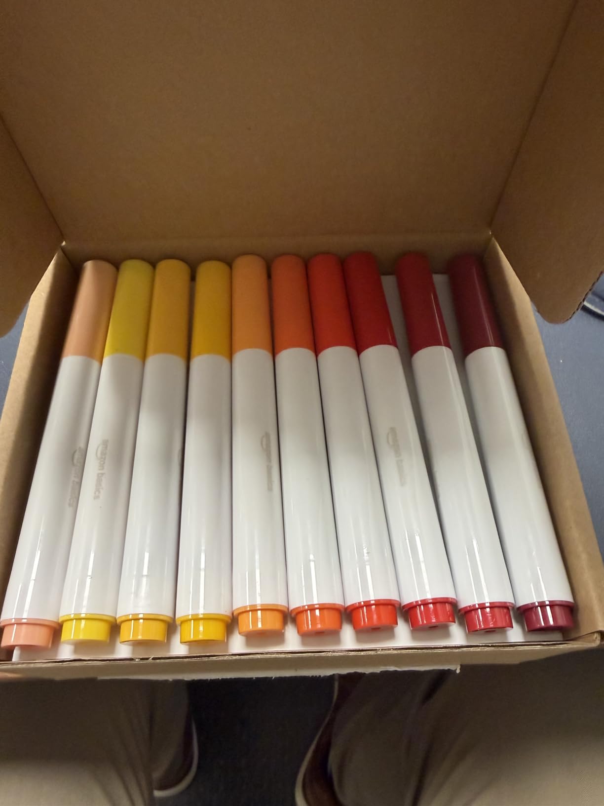 Amazon Basics Super Tip Washable Markers, 40 Vibrant Colors, Multicolored customer photo 2