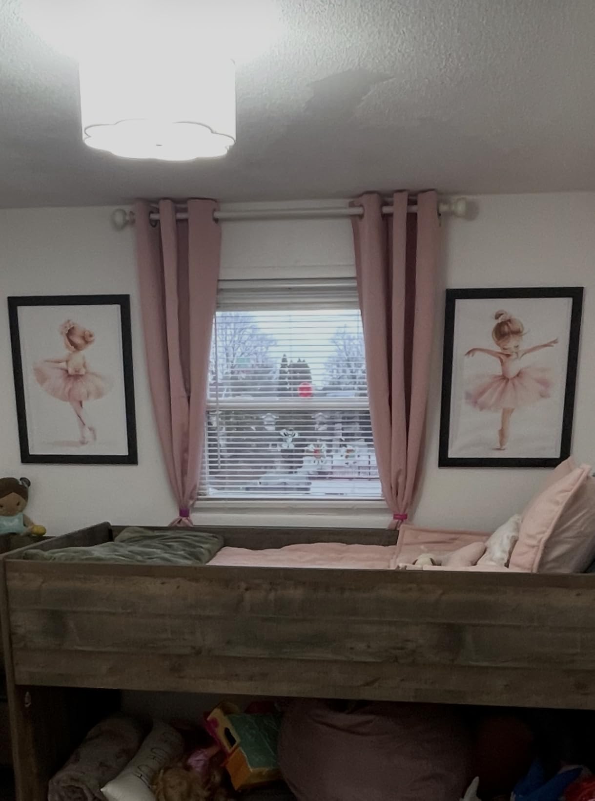 KKJ 3 Piece Pink Ballerina Canvas Wall Art Set, 12 x 16 Inches Each | Preppy Girly Ballet Dancer, Watercolor Prints, Teen Girls Bedroom Dorm Apartment, Ready to Hang customer photo 2