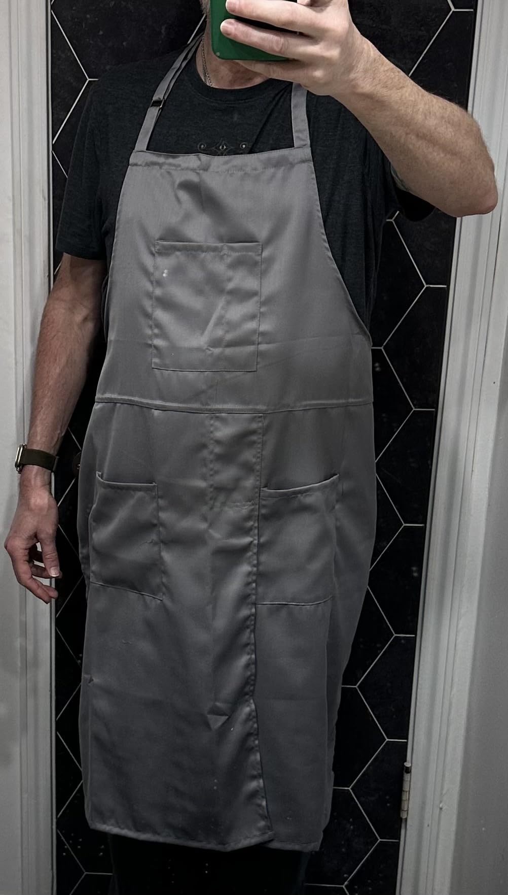 Nanxson Pottery Apron Split Leg Long Artist Painting Apron with 3 Pockets & Adjustable Buckle for Ceramic Wheel DIY Art customer photo 1