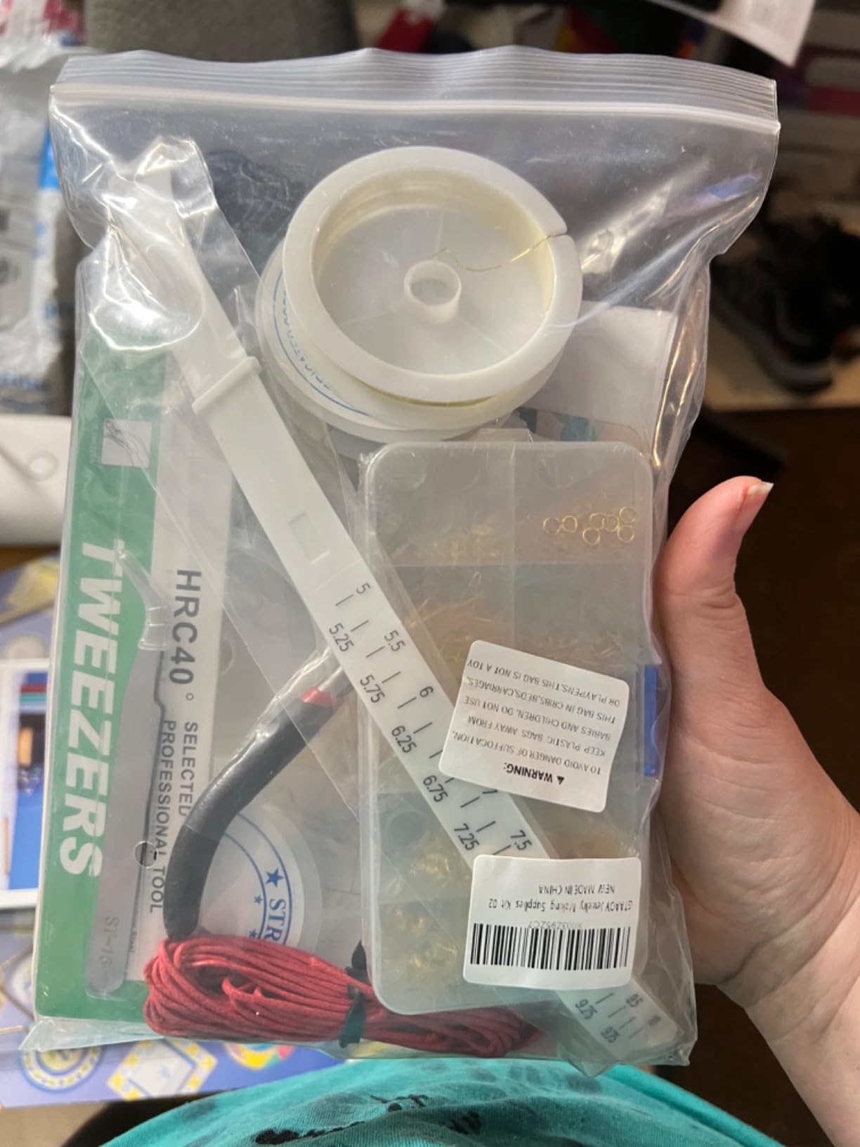 GTAAOY Jewelry Making Kit for Adults, Jewelry Making Supplies Kit with Wire Wrapping, Pliers, Craft Ring Wire, Earring Charms, Findings for Jewelry Repair and Beading customer photo 2