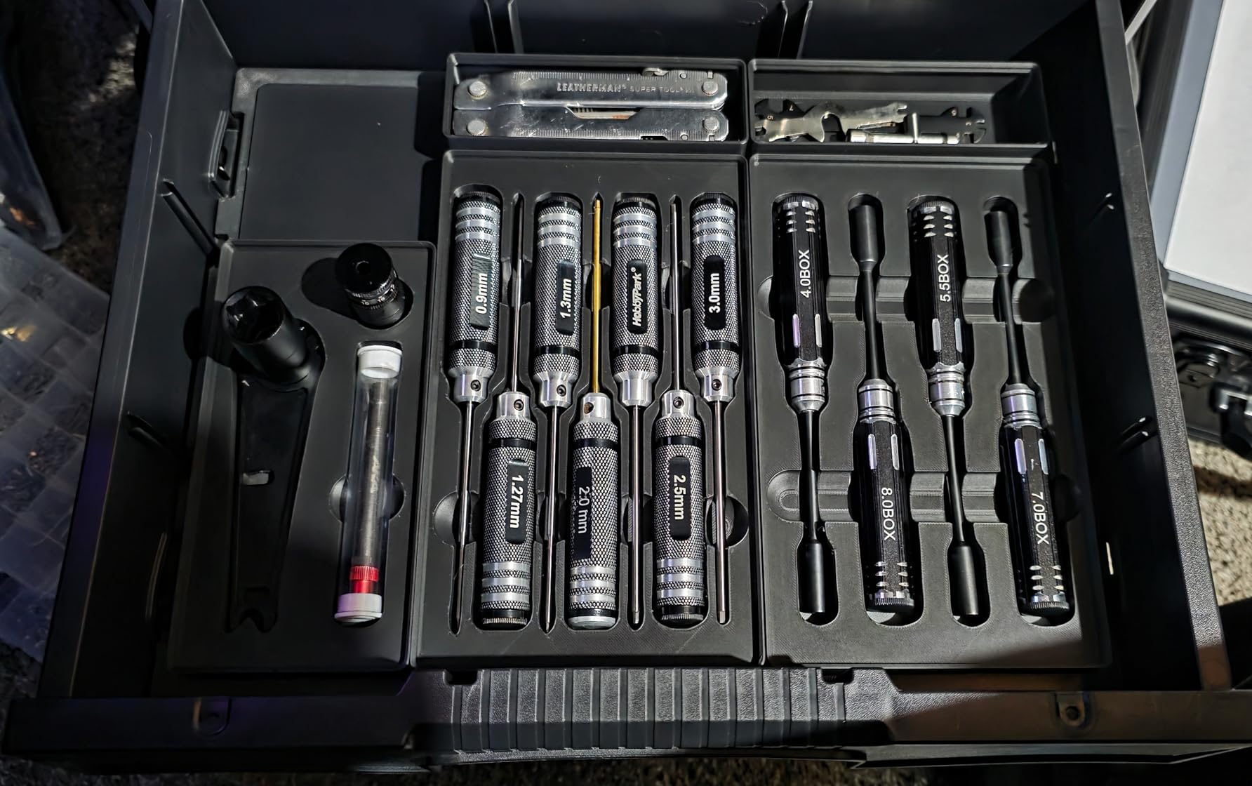 Stack N' Roll 4-Piece Rolling Tool Storage System - Includes Large Rolling Tool Box, 2-Drawer Tool Box & 2 Tray Organizers | Modular Stackable Tool Storage with Wheels customer photo 1
