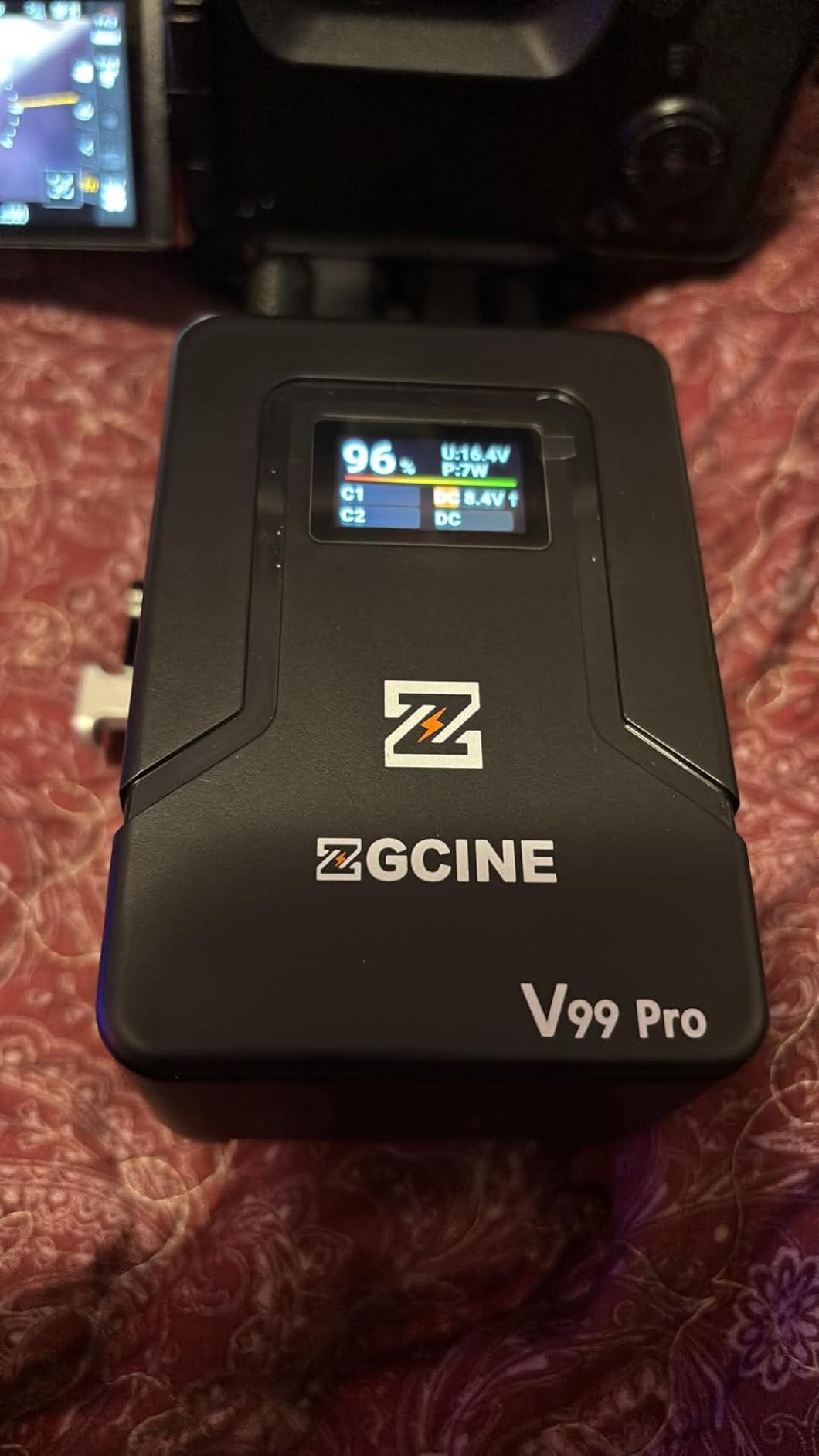 ZGCINE V Mount Battery V99 Pro, 94.72Wh 6400mAh V Lock Battery, PD100W 1.5H Full Charge, Airline-Safe, OLED Screen, D-Tap/Dual USB-C/BP/Dual DC for Camera Camcorder Monitor Laptop Video Light Phone customer photo 2