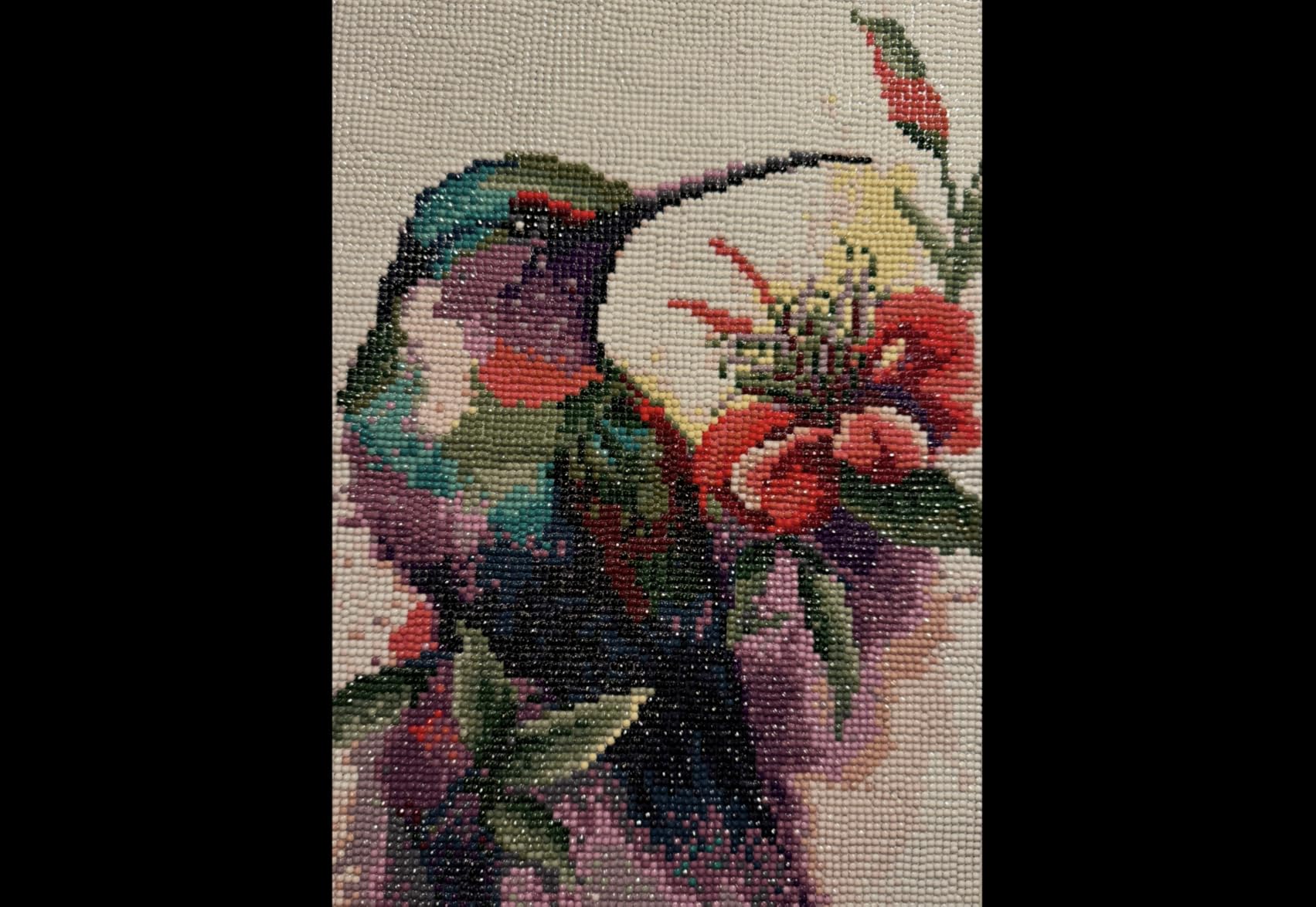 Ausanrl Square Diamond Painting-Flowers Square Drill Diamond Painting, Square Diamond Art, DIY Flowers Gem Art Kits for Adults and Crafts for Gifts and Home Wall Decor 12x16inch customer photo 2