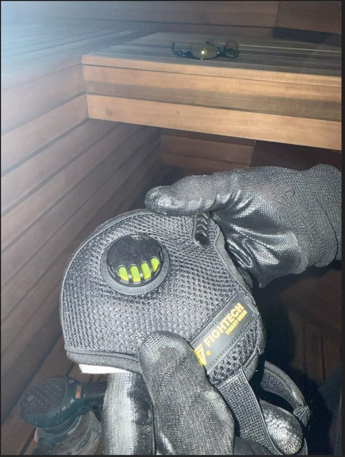 FIGHTECH Dust Mask - Reusable Face Mask with Carbon Filters and Air Valves for Woodworking, Construction, Moving customer photo 1