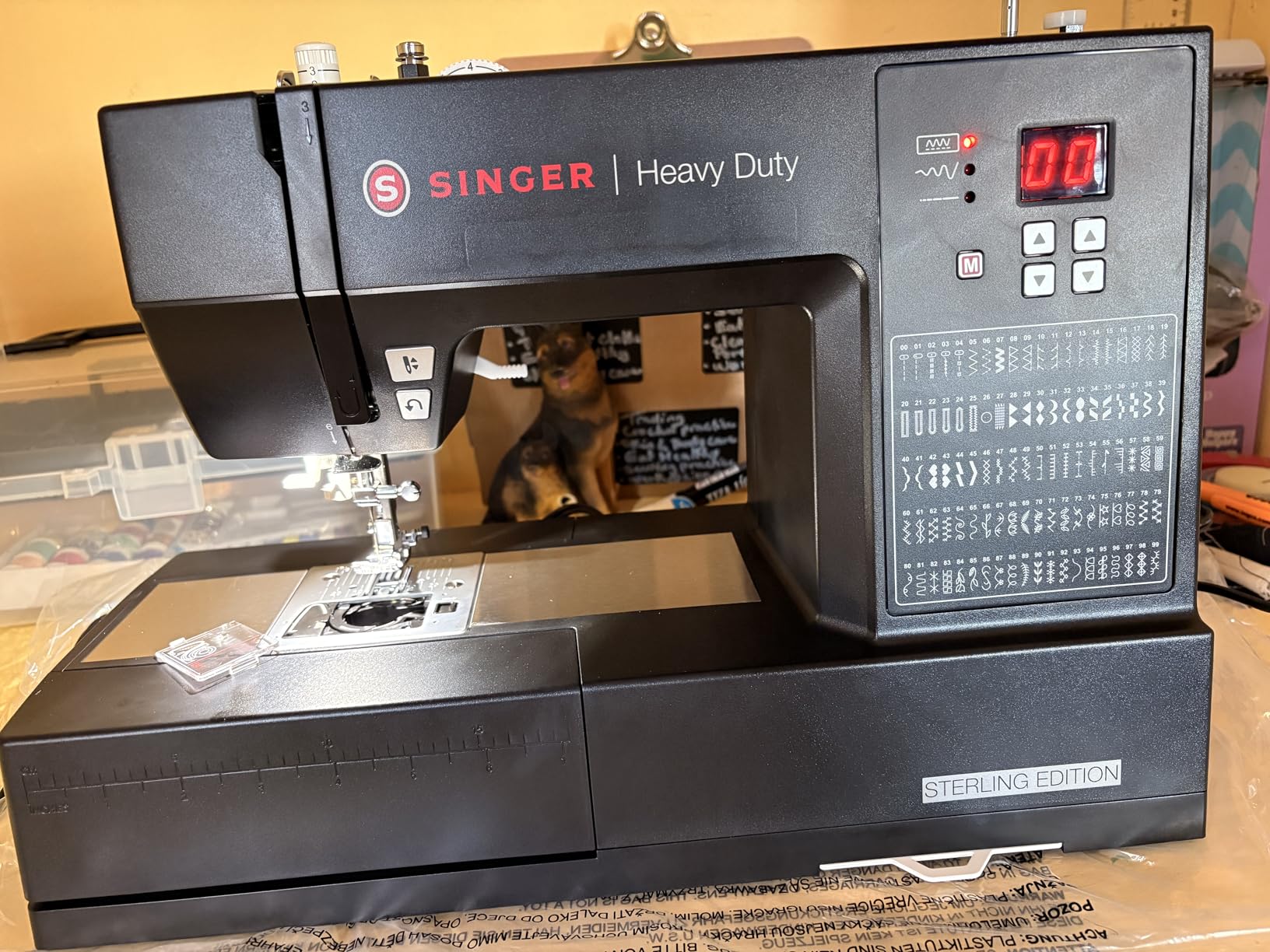 SINGER Heavy Duty 6600C Sterling Sewing Computerized Machine + Accessory | 100 Built-In Stitches Deliver 215 Stitch Applications| 60% More Power, 1100 Stitches/Min| Metal Frame, 6 One-Step Buttonhole customer photo 1