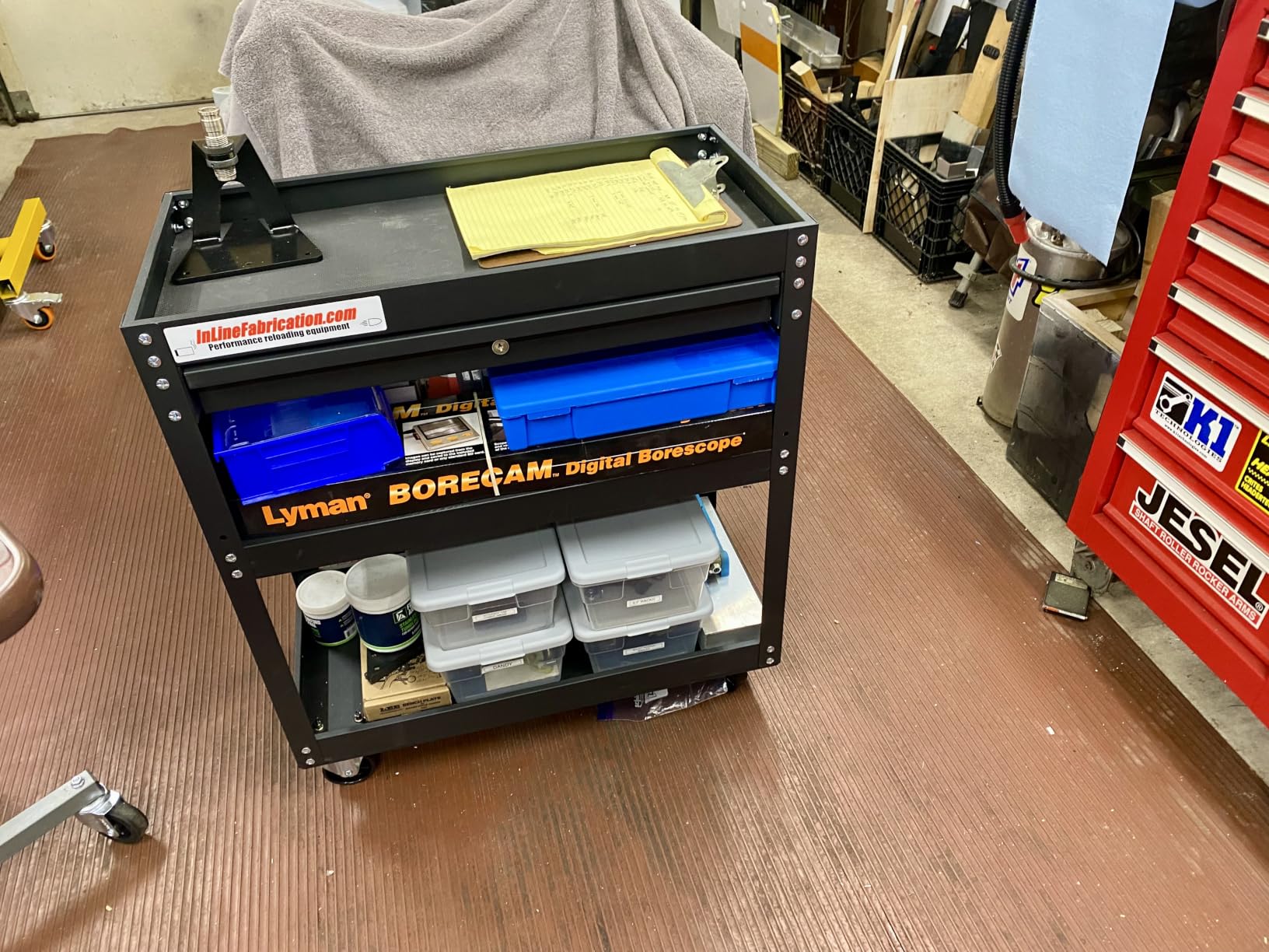 VEVOR 4-Tier Tool Cart with Wheels, 350 lbs Load Capacity, Rolling Work Cart with Drawer and Pegboard, Mechanic Tool Storage Organizer customer photo 1