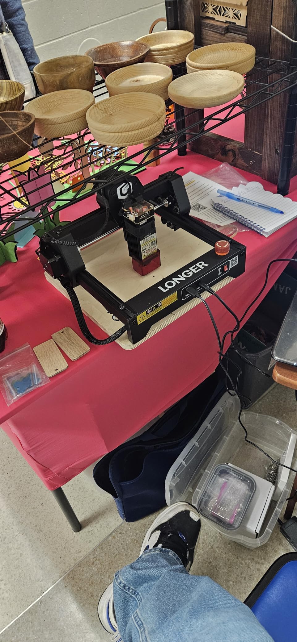 LONGER Ray5 mini Laser Engraver, 12000mm/min High-Speed Cutter for Wood, Acrylic, Leather, DIY CNC, 140x130mm Engraving Area, WiFi, Emergency Stop Safety (2.5W), Laser Class2 customer photo 1
