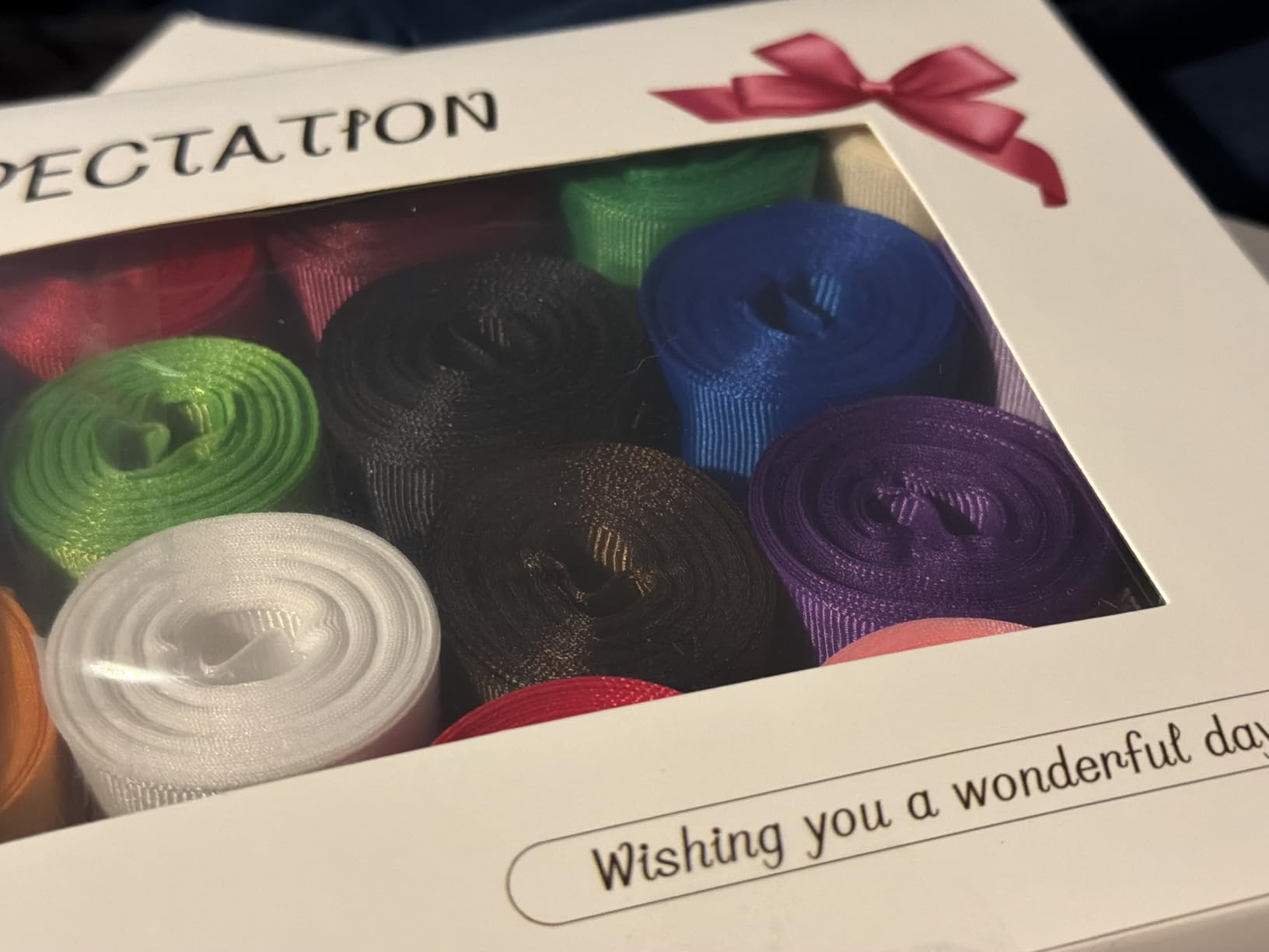 Grosgrain Ribbon 3/8 inch 20 Colors 5 Yards/Roll, Total 100 Yards Per Package for Christmas Tree, Wreath Decorations, Bow Making, Gift Wrapping, Flower Bouquet customer photo 1