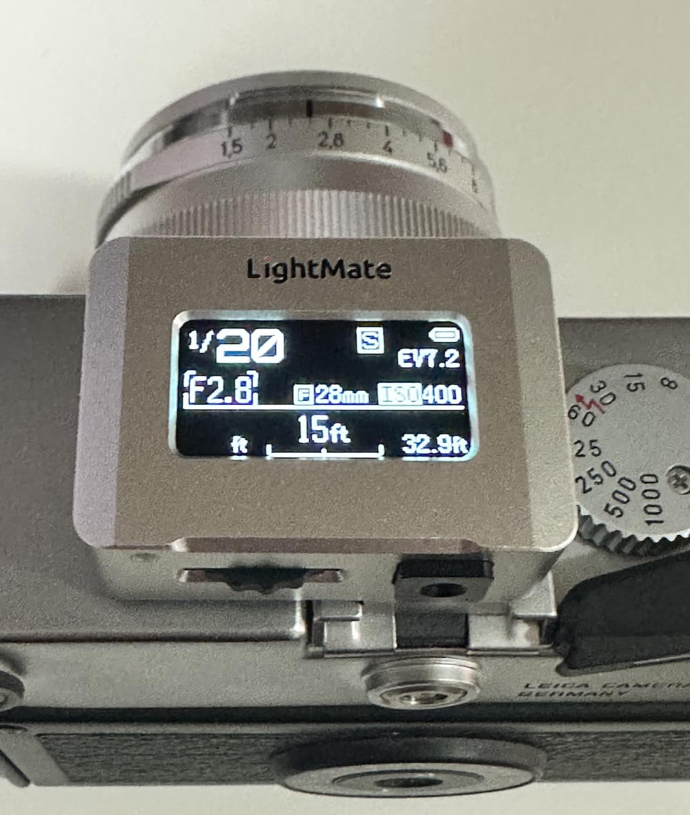 LightMate Lite 2R Light Meter, 30 Degree FOV High Precision Ambient Light Digital Exposure Meter with OLED Screen for Film Leica Cameras customer photo 2