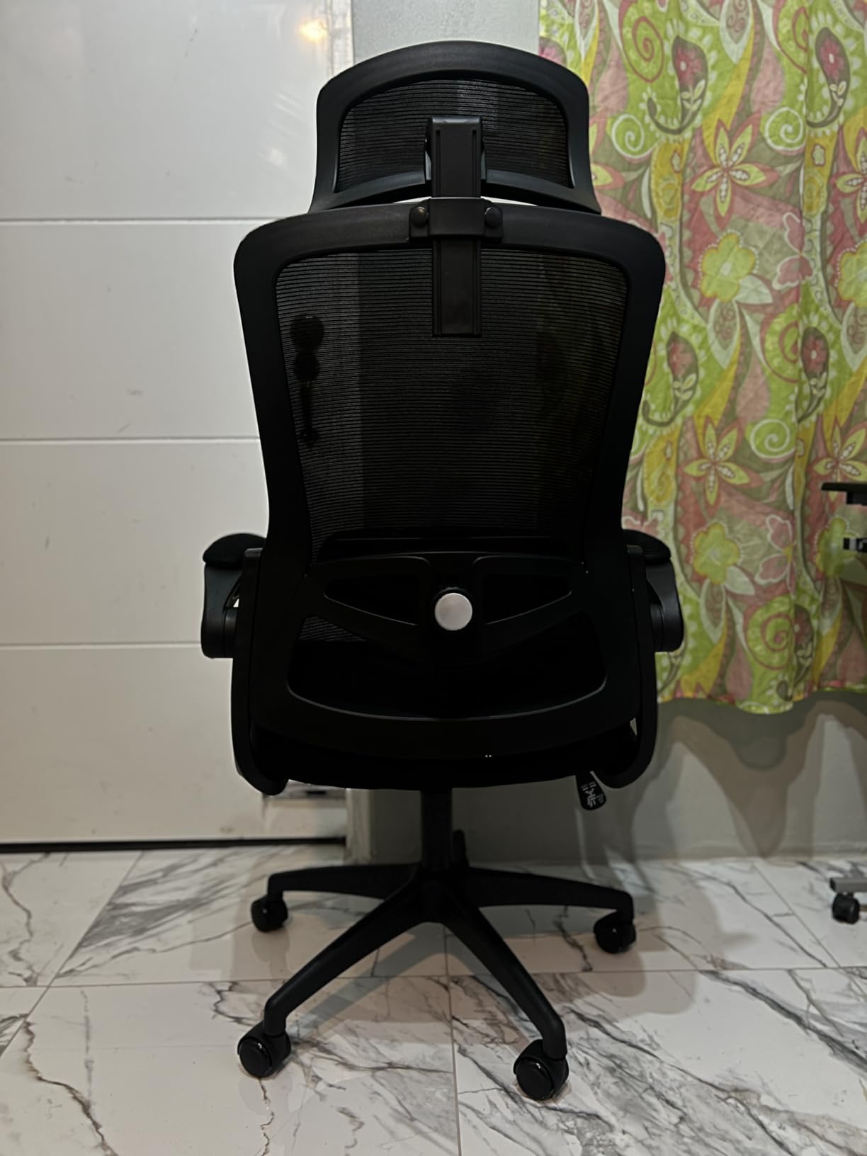 Fizzin Ergonomic Office Chair, 400 LBS Computer Chairs with Adjustable Lumbar Support, Breathable Mesh Desk Chair Ergonomic with Thickened Cushion, Comfy Home Office Desk Chair (Black) customer photo 1