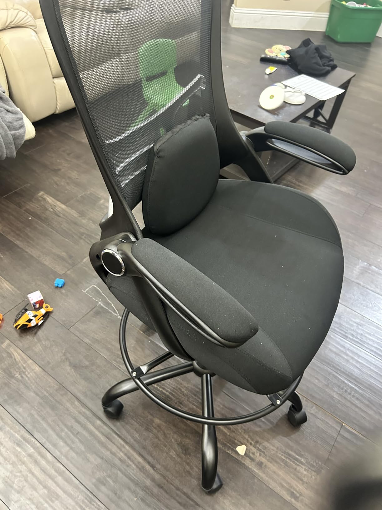 HYLONE 400lbs Big and Tall Heavy Duty Drafting Chair 5