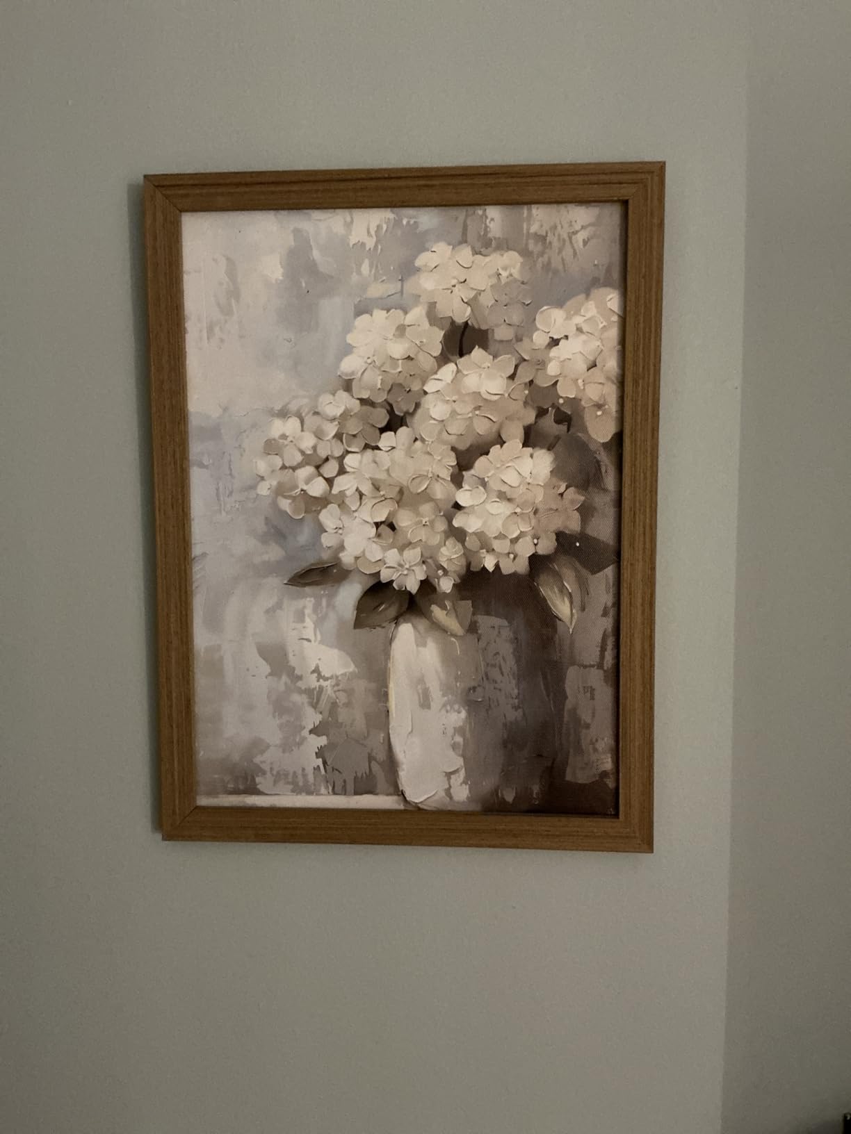 Framed Vintage Monet Canvas Wall Art, Floral Landscape Wall Decor Paintings, Country Nature Pictures Prints Aesthetic Home Decor for Living Room Bedroom Bathroom 8x10 inch customer photo 1