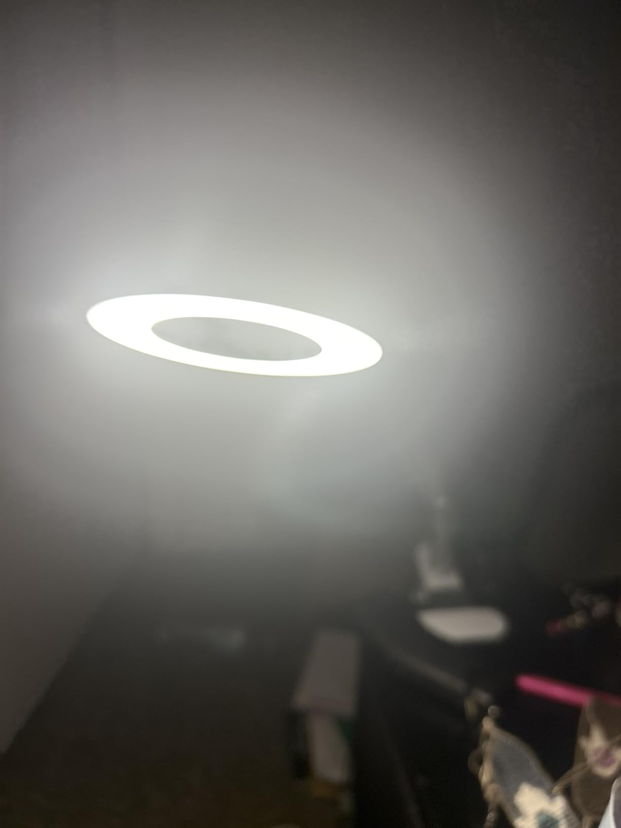10X Magnifying Glass with Light, 5 Colors+10 Brightness Reading Lamp, 58 LED Magnifier with Light, 750 Lumen Lighted Magnifying Glass for Reading, Clip on Lamp for Desk/Bed/Work/Nail [Adapter] customer photo 2