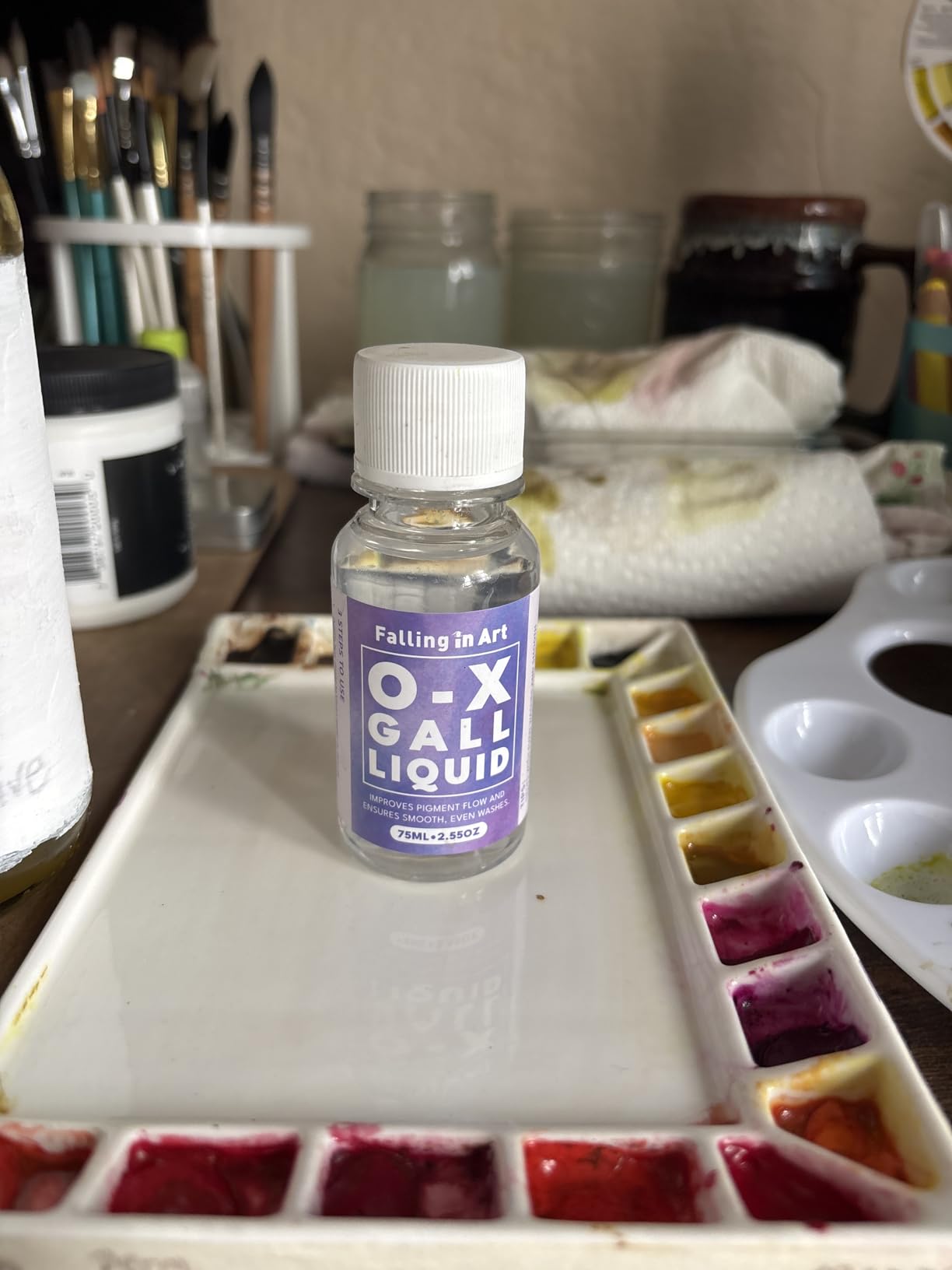 Falling in Art Ox Gall Liquid Watercolor Medium, 2.5 Oz Bottle | For Watercolor Painting customer photo 1