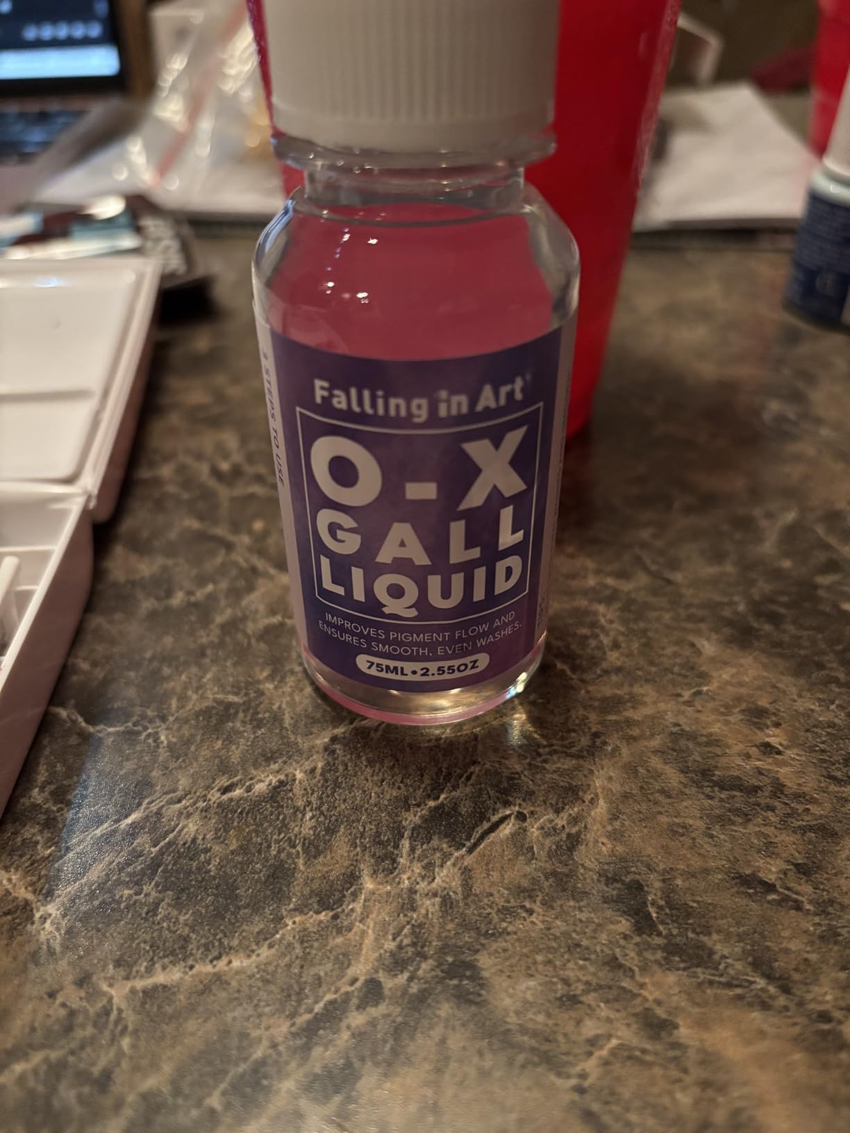 Falling in Art Ox Gall Liquid Watercolor Medium, 2.5 Oz Bottle | For Watercolor Painting customer photo 2