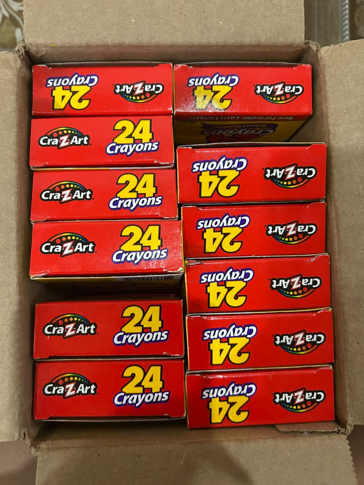 Cra-Z-Art Crayons, Bulk Pack, 24 Count, 24 Packs of Crayons, Bulk School Supplies for Classroom, Back to School Essentials customer photo 2