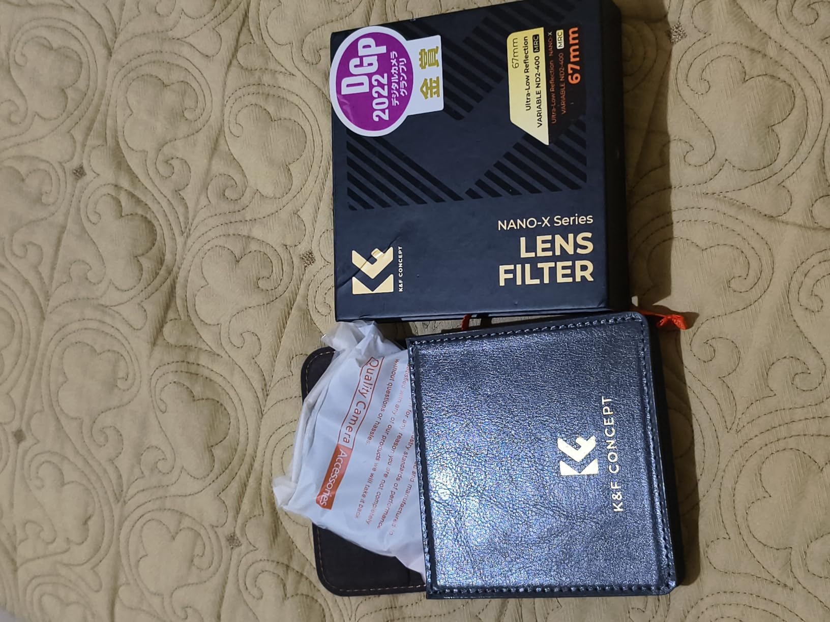 K&F CONCEPT 82mm Ultra-Low Reflectivity Putter Variable ND Filter ND2-ND400 (1-9 Stops) 28 Multi-Layer Coatings AGC Glass Adjustable Neutral Density Camera Lens Filter (Nano-X Series) customer photo 1