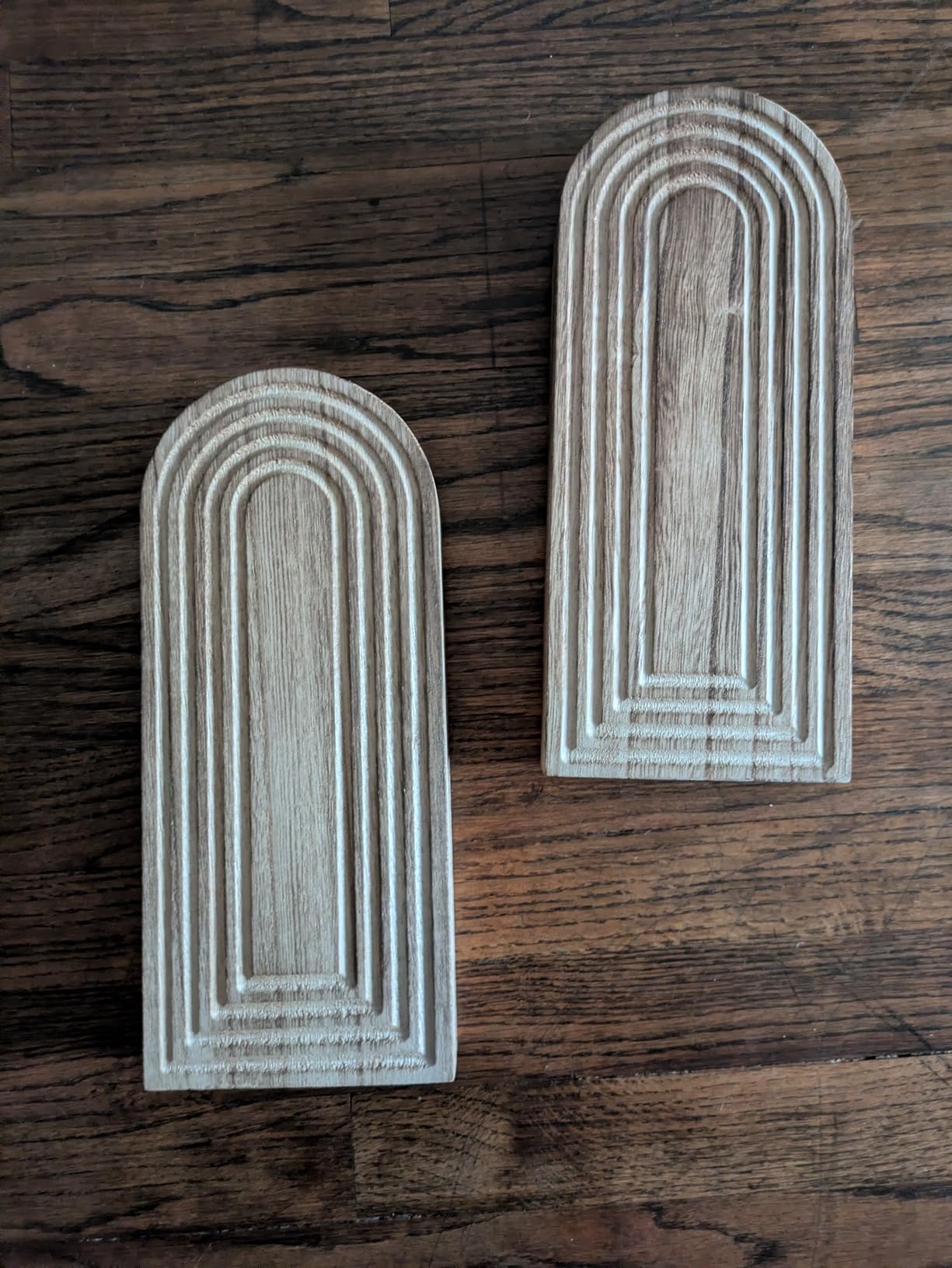 Wooden Wall Planter Vase Set of 2, Boho Hanging Planter for Indoor Plants & Flowers, Natural Wood Wall-Mounted Planters for Art Home Decor - Living Room, Bedroom, Bathroom, Patio (Brown) customer photo 2