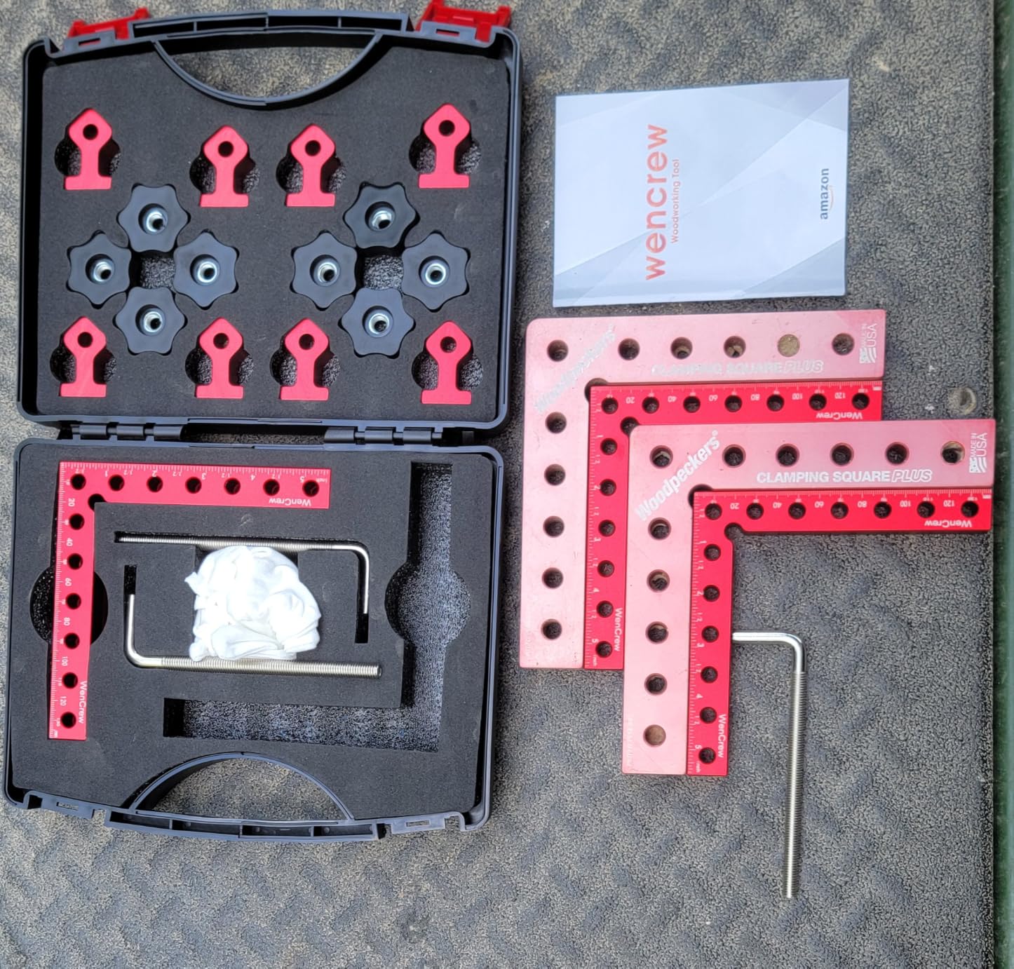 WenCrew 4pcs 90 Degree Right Angle Clamp 5.5