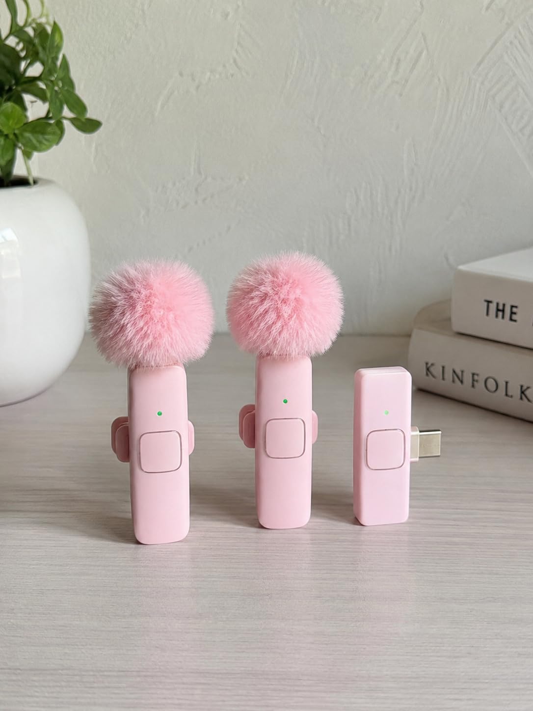 Wireless Microphone for iPhone iPad and Android Phone, 2 Pack Wireless Lavalier Lapel Mic with Noise Reduction, Plug and Play Mini Microphone for Video Recording Interview Podcast YouTube TikTok Vlog customer photo 1