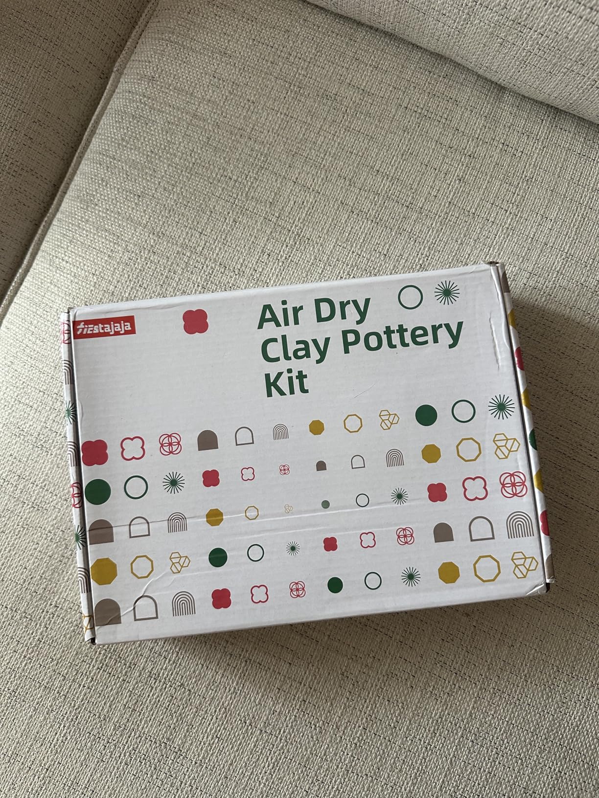 Air Dry Clay Kit for Adults, Pottery Kit for Beginners, 48 PCS Clay Kit with Acrylic Paints, Stamps, Sculpting Tools & Step-by-Step Guide - Crafts for Birthdays Xmas Gift & Decor customer photo 2
