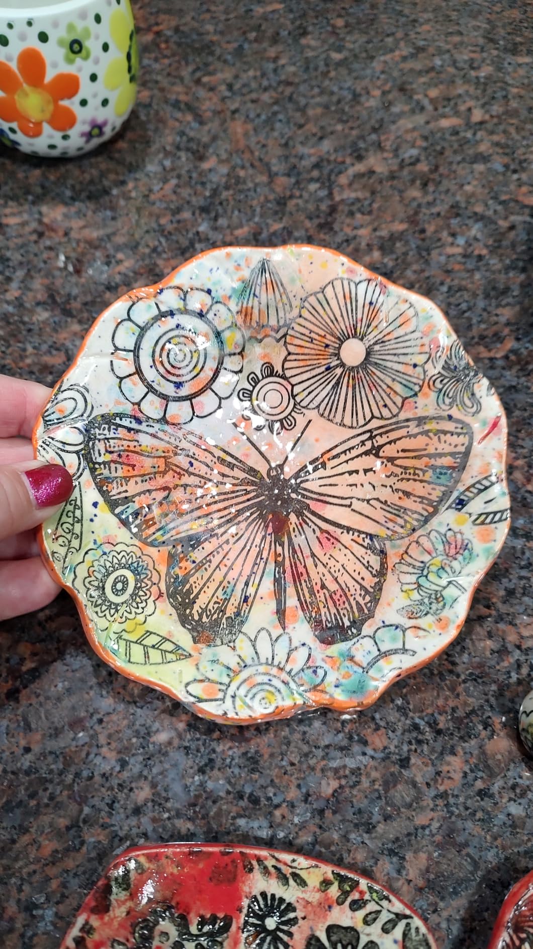 SUPERDANT 4PCS Branch Underglaze Paper Transfer Plants Flower Transfer Papers for Clay Ceramic Porcelain Under Glaze Transfers for Pottery Enamel Decals Black Underglaze Decal Handcrafted Gifts customer photo 1