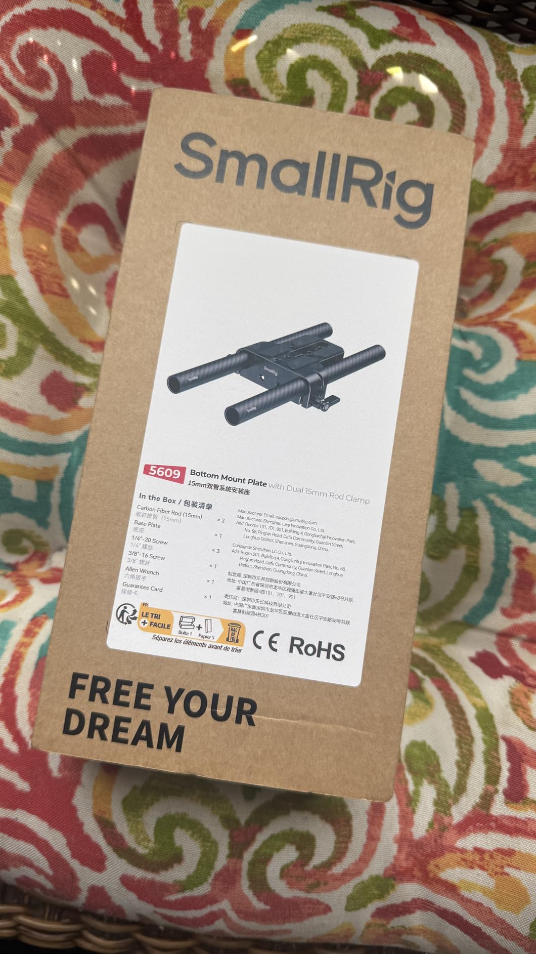 SMALLRIG Camera Base Plate Kit with 15mm LWS Rod Rail Clamp, Carbon Fiber 15mm Rods (8'' / 20cm), for Sony A6500 A6600 A6300, for Canon R5 R6, for Sony A7SIII / A7III - 5609 customer photo 1