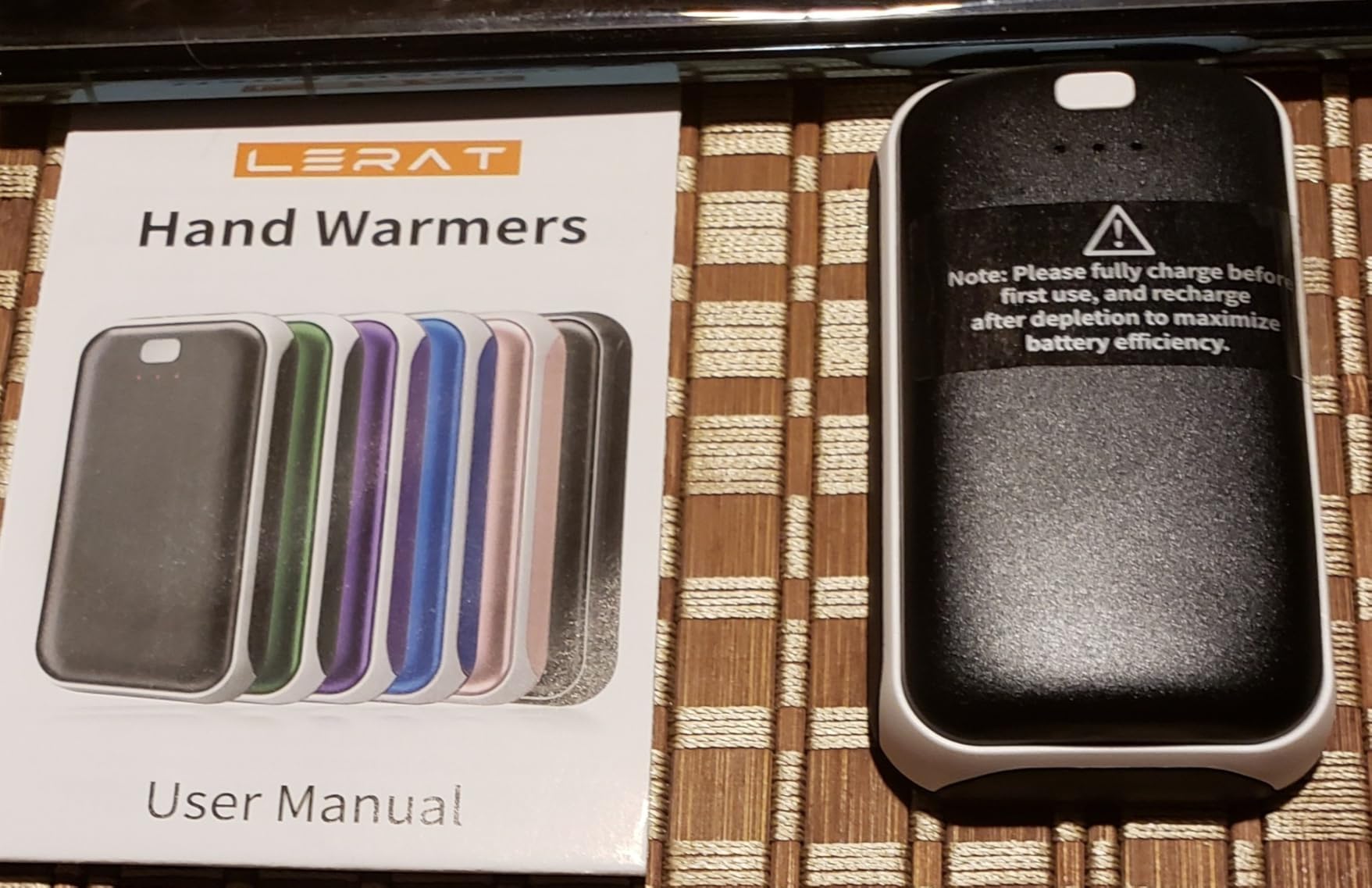 Lerat Hand Warmers Rechargeable 2 Pack, Portable Electric Hand Warmer Max 131F, Reusable Slim Pocket Heater Handwarmers customer photo 2