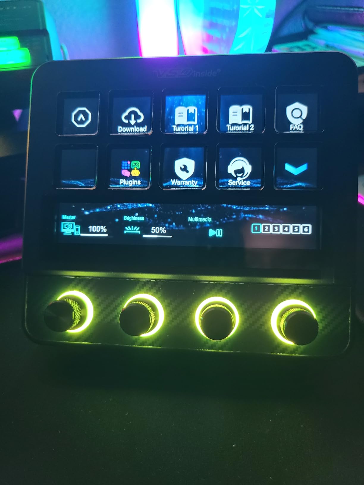 VSD N4 Pro Stream Controller Streaming Deck, Audio and Studio Controller customer photo 2