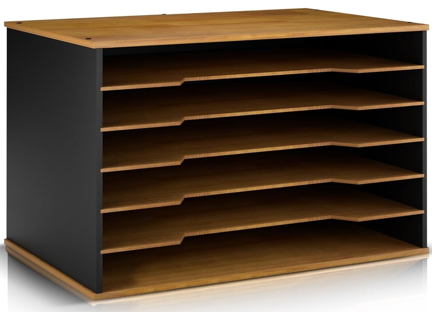 12x18 Construction Paper Organizer, 6-Tier Wooden Flat File for 11x17 & A3 Sheets | Large Durable wood composite organizer Paper Storage for Classroom, Office & Art Room customer photo 2
