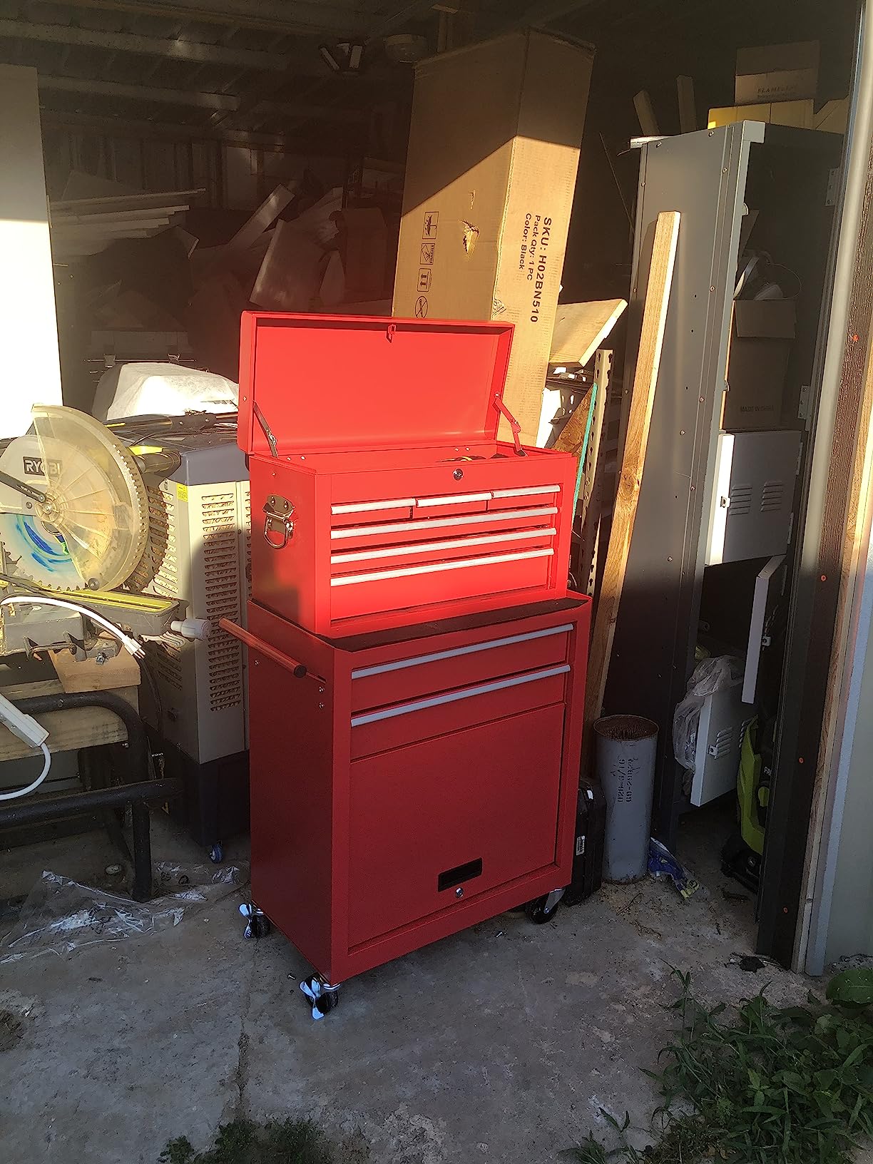INTERGREAT Rolling Tool Chest with Wheels and 5 Drawers, Detachable Tool Cabinet with Lock for Garage, Locking Mechanic Tool Cart customer photo 1