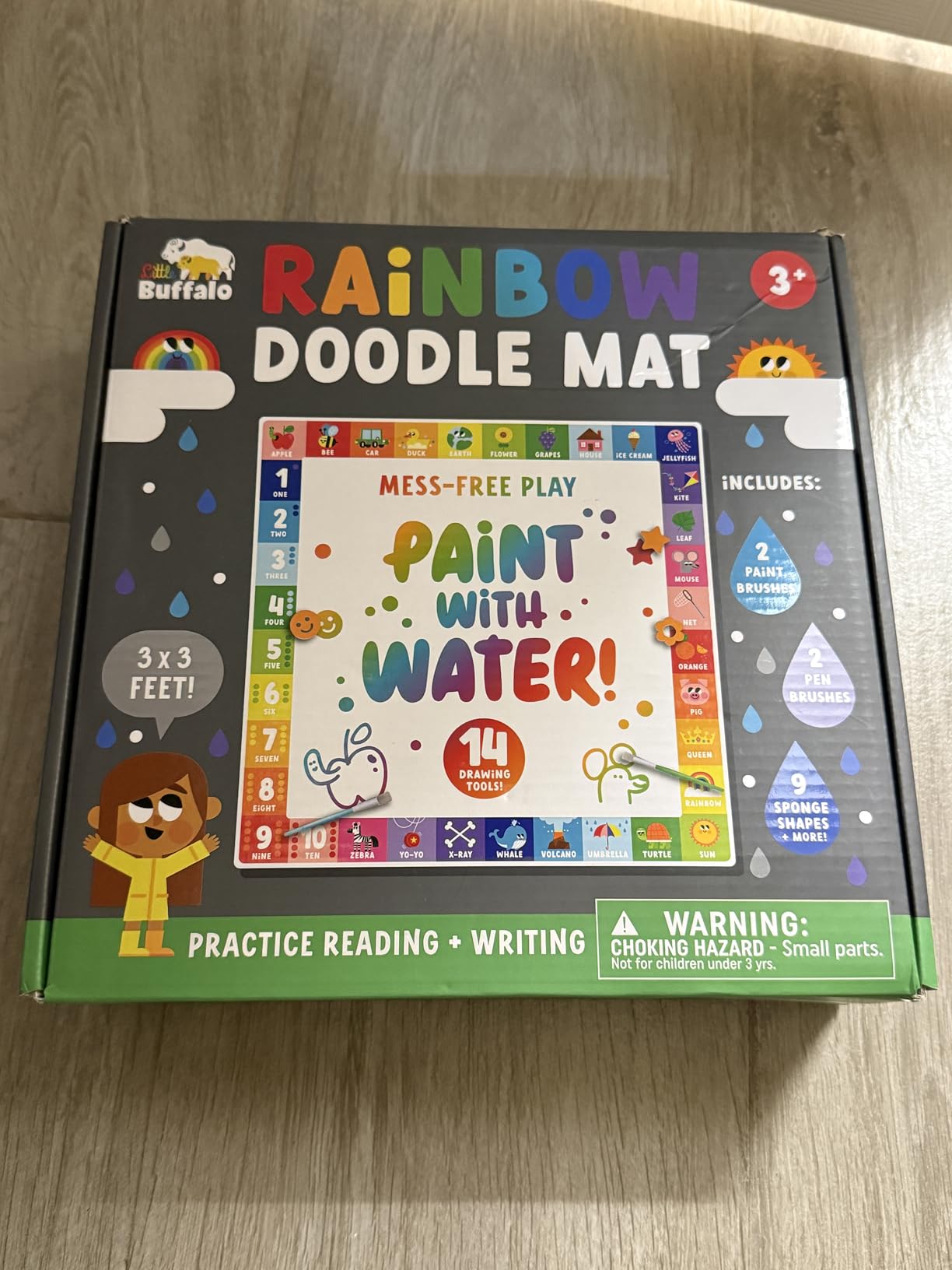 Little Buffalo Jumbo Rainbow Water Doodle Mat customer photo 1