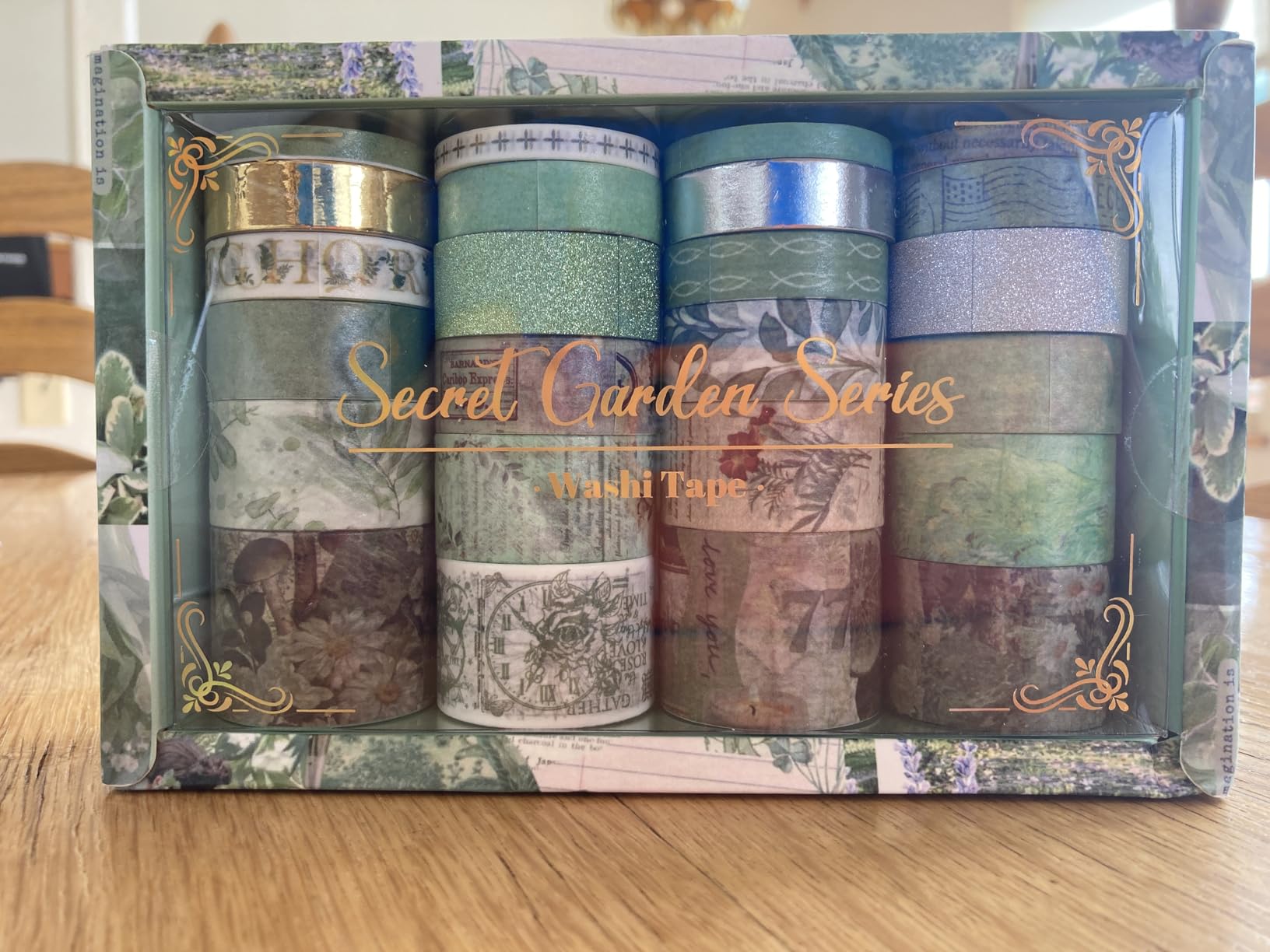 24 Rolls Washi Tape Set, Floral Decorative Tape for Scrapbooking, Junk Journal Supplies, DIY Art Crafts, Planners, Bullet Journaling and Wrapping (Secret Garden Series) customer photo 1
