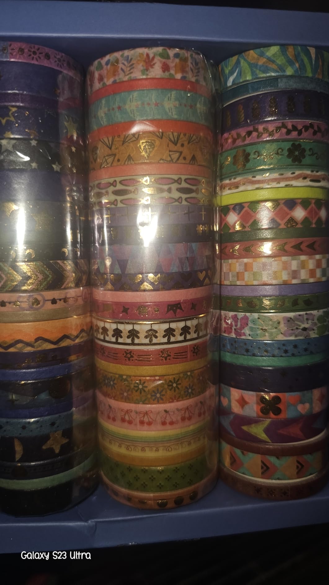 66 Rolls Gold Foil Washi Tape Set - Decorative Washi Stickers, Colored Tape, Cute Washi Tapes for Journaling Supplies, Scrapbooking Supplies kit, Junk Journal, Craft Supplies customer photo 1