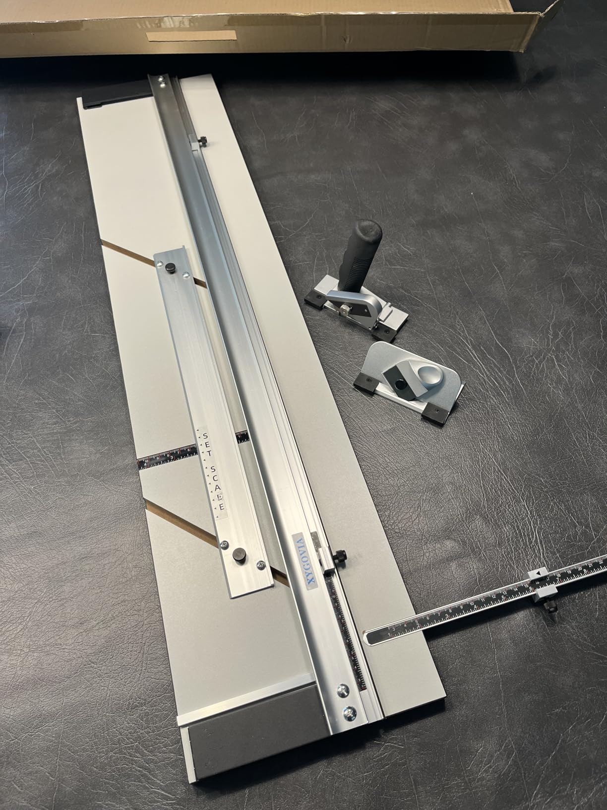 Professional 36-Inch Mat Cutter System - Precision 45° Bevel & 90° Straight Edge Board Cutter, Aluminum Guide Rail with Anti-Slip Base for Framing, DIY Photos, Artwork, Backing Board customer photo 2